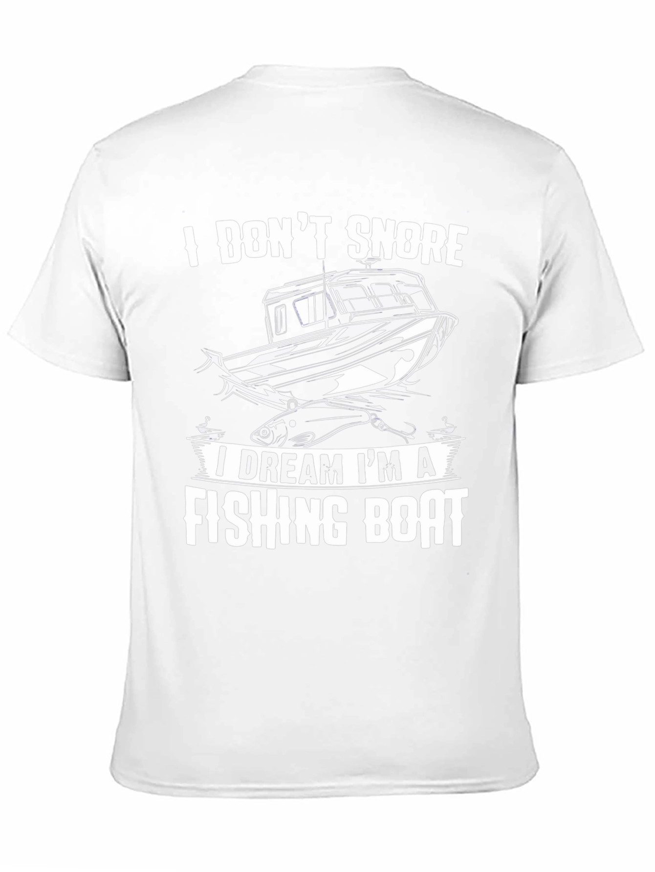 Fishing Boat Dream T-Shirt - Black Cotton Tee - 11