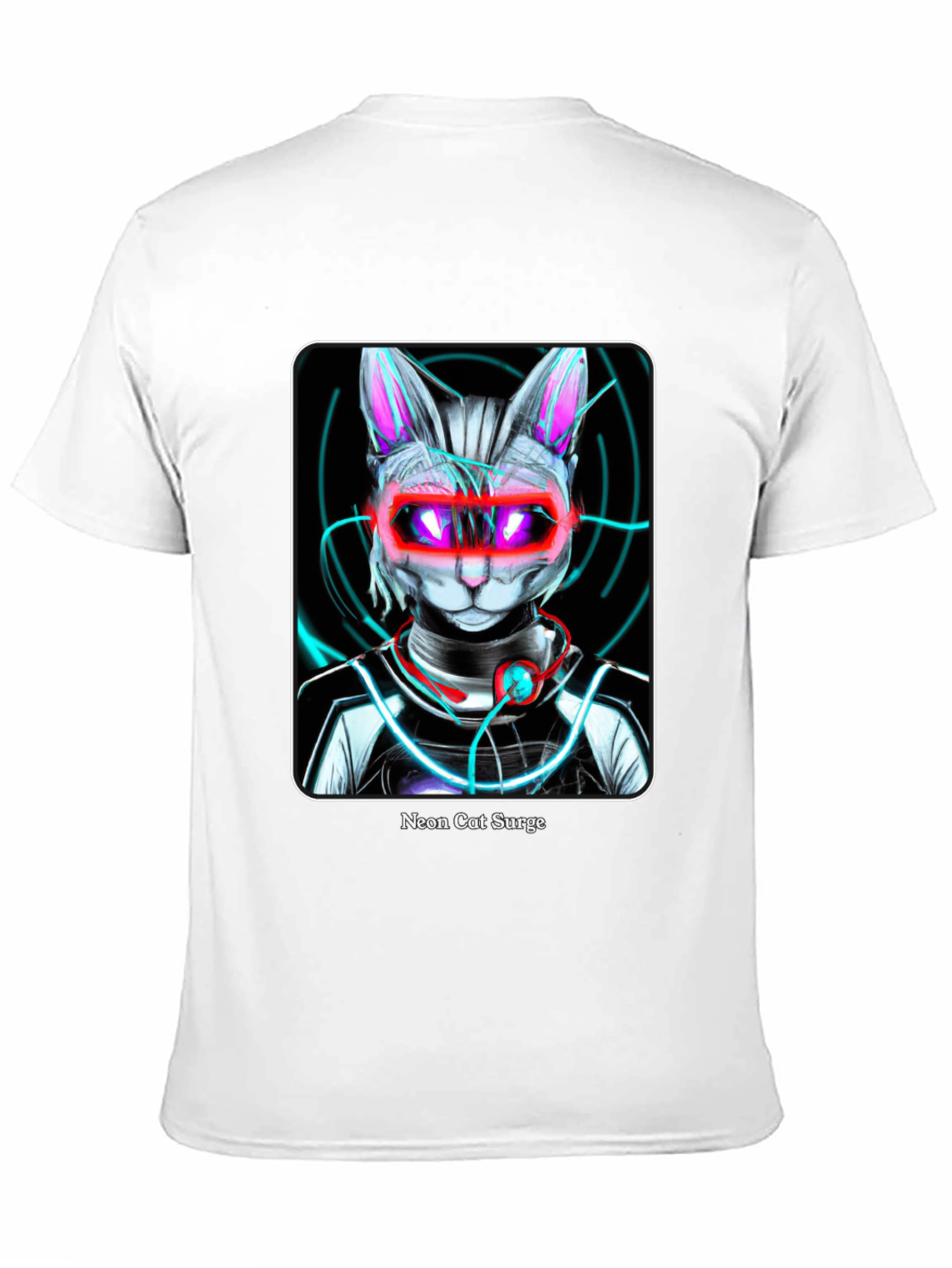 Neon Cat Surge Graphic T-Shirt - 11