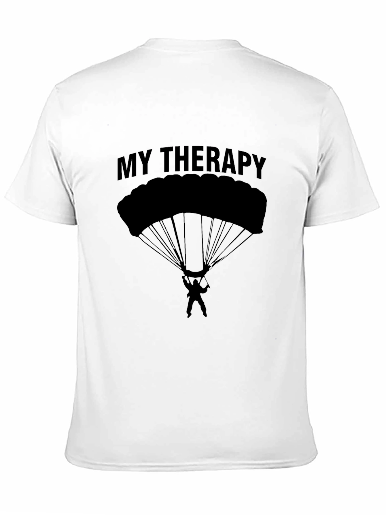 Black My Therapy Parachute T-Shirt view 11