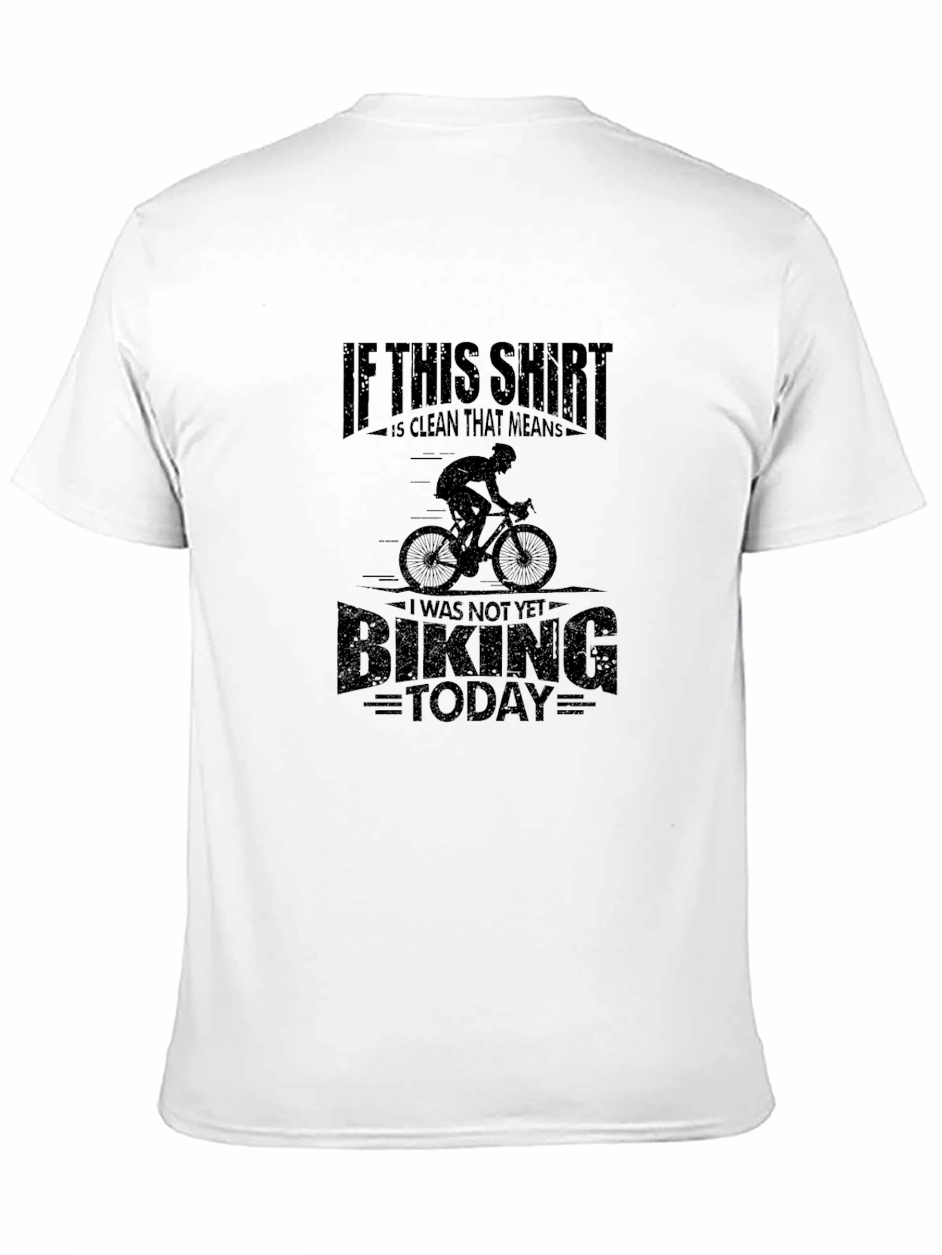 Black Funny Cycling T-Shirt: If This Shirt Is Clean view 11