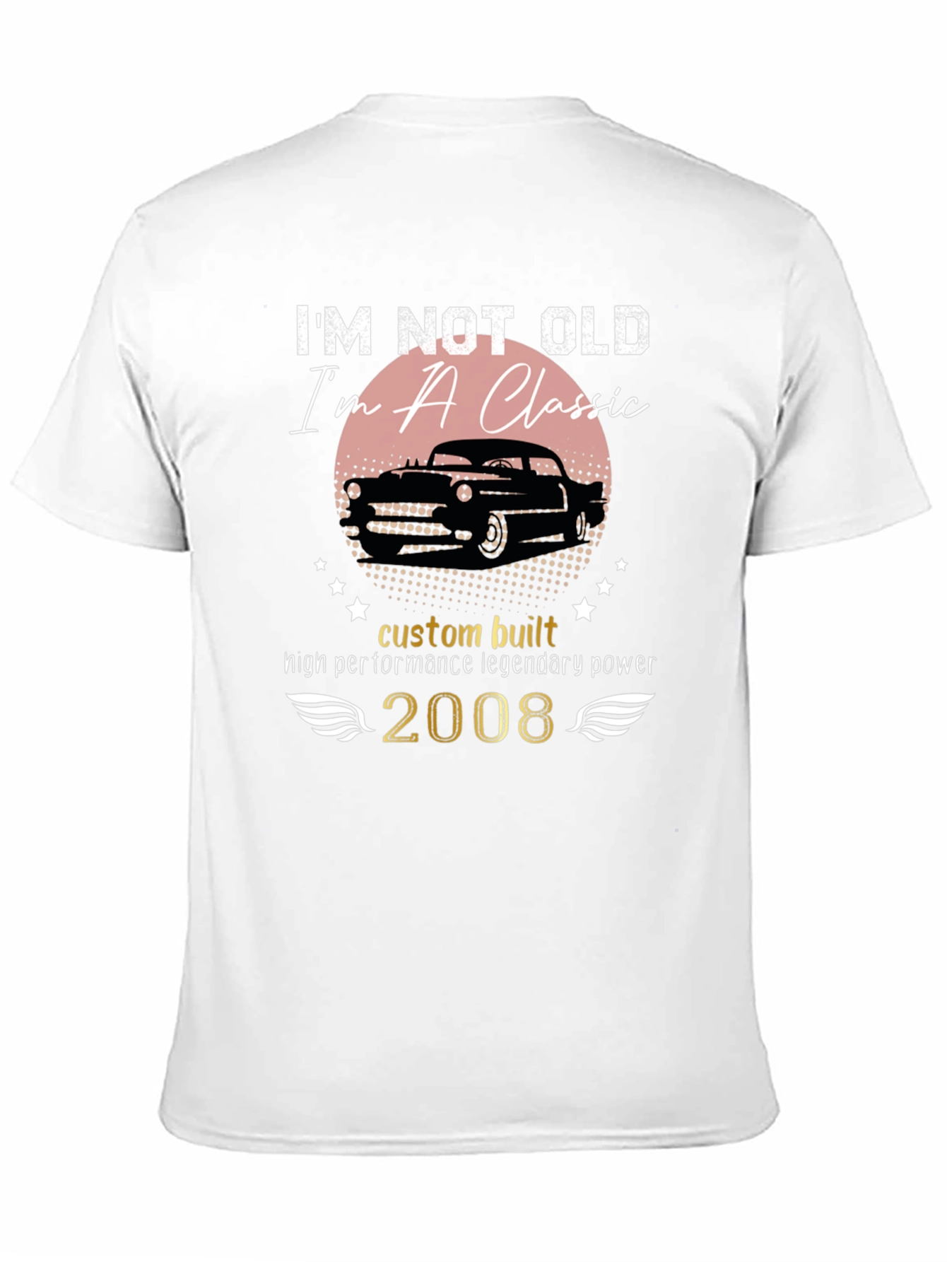 Black Classic Car T-Shirt - I'm Not Old, I'm A Classic! view 11