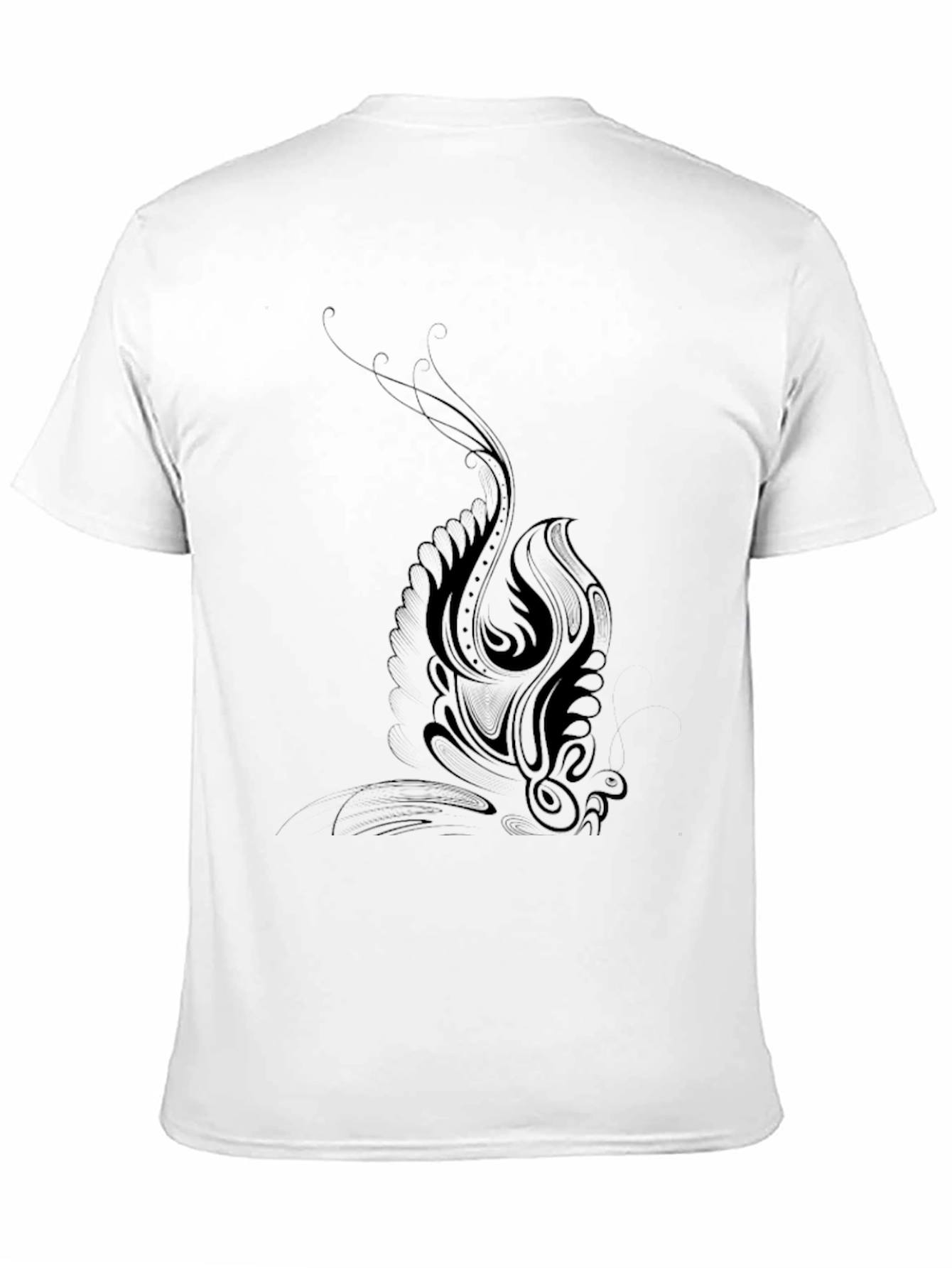 Black Phoenix Graphic Black T-Shirt for Men view 11