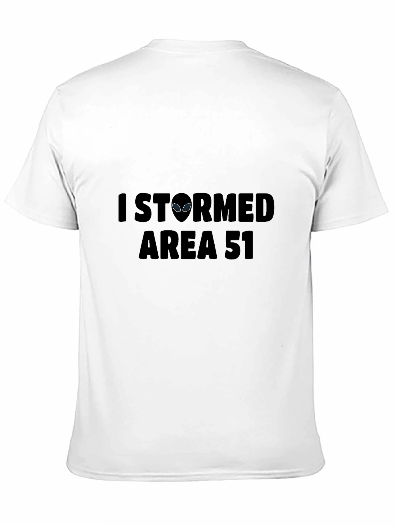 Black I Stormed Area 51 Graphic Tee - Black Cotton Blend view 11