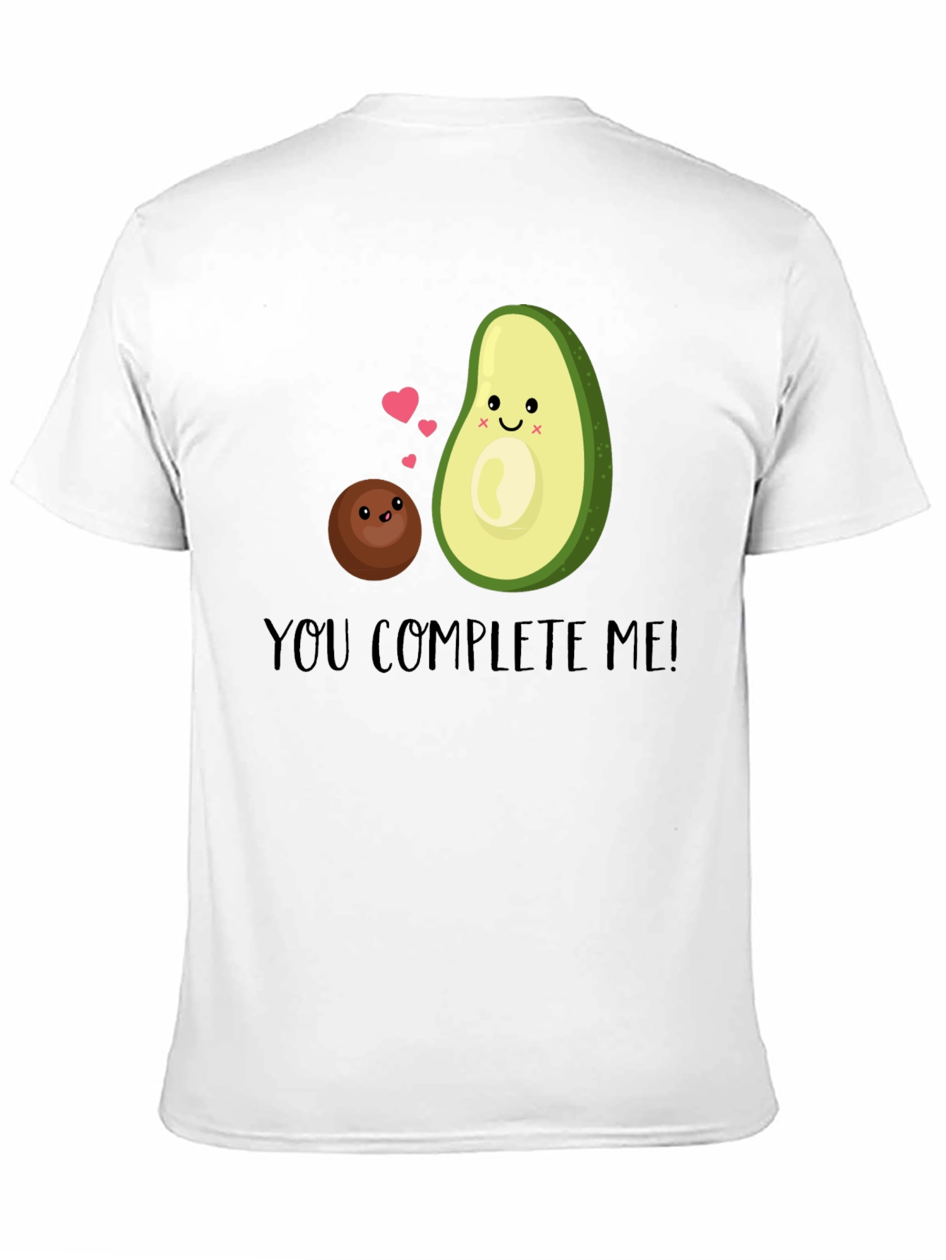 Black You Complete Me Avocado T-Shirt view 11