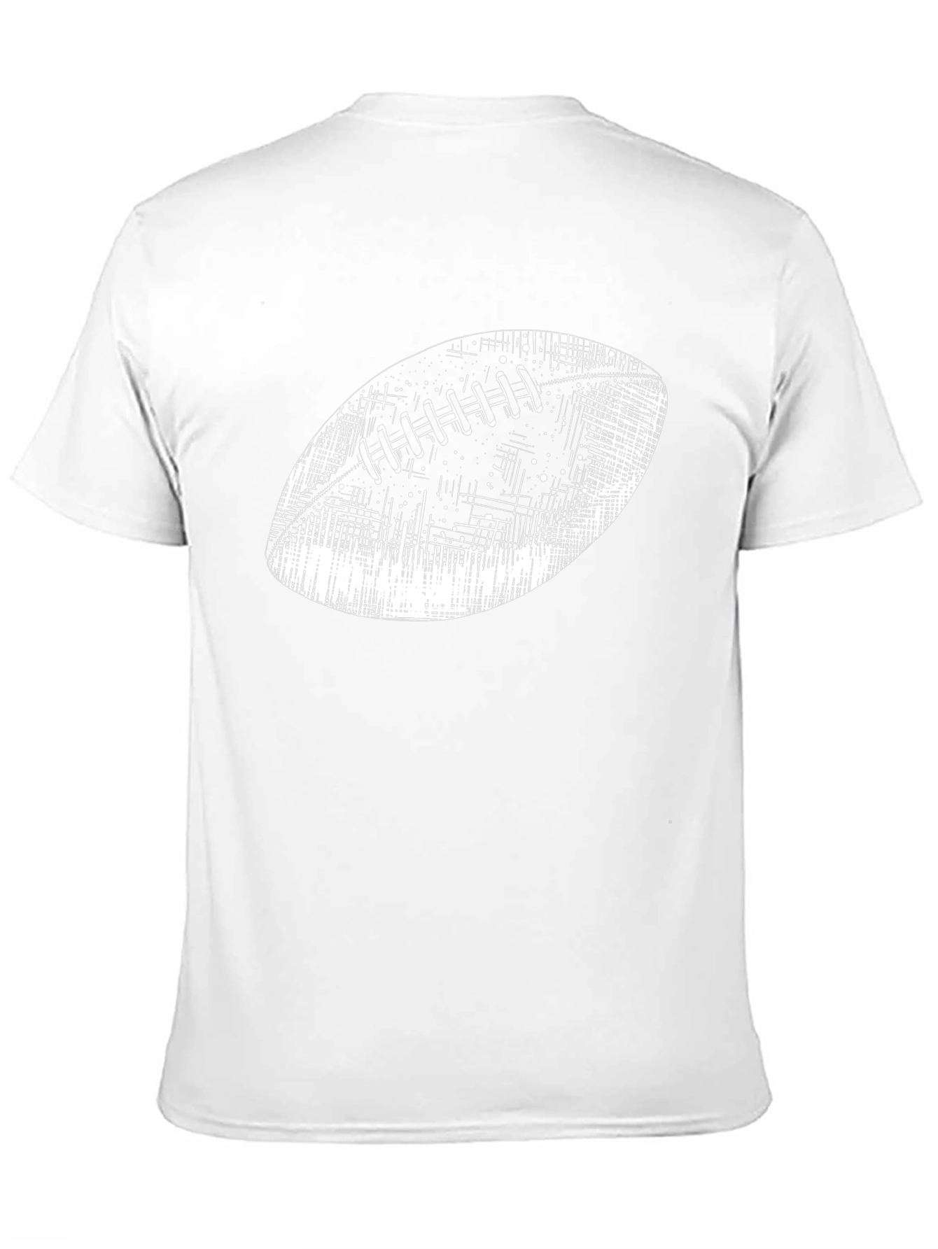 Black Football Graphic Black T-Shirt view 11