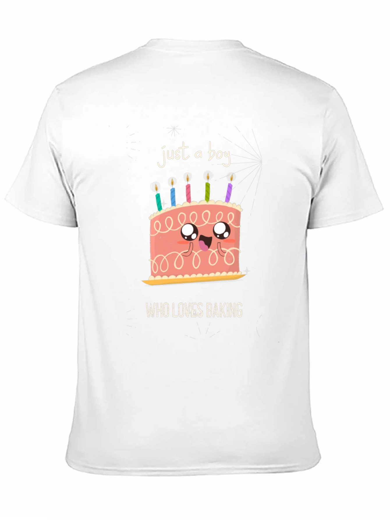 Black Boy Who Loves Baking Graphic T-Shirt view 11