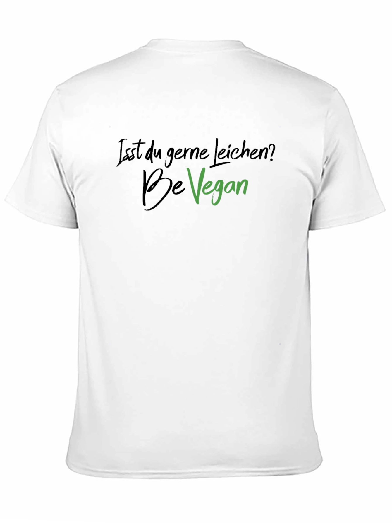Black Be Vegan T-Shirt - Isst Du Gerne Leichen? Black Tee view 11