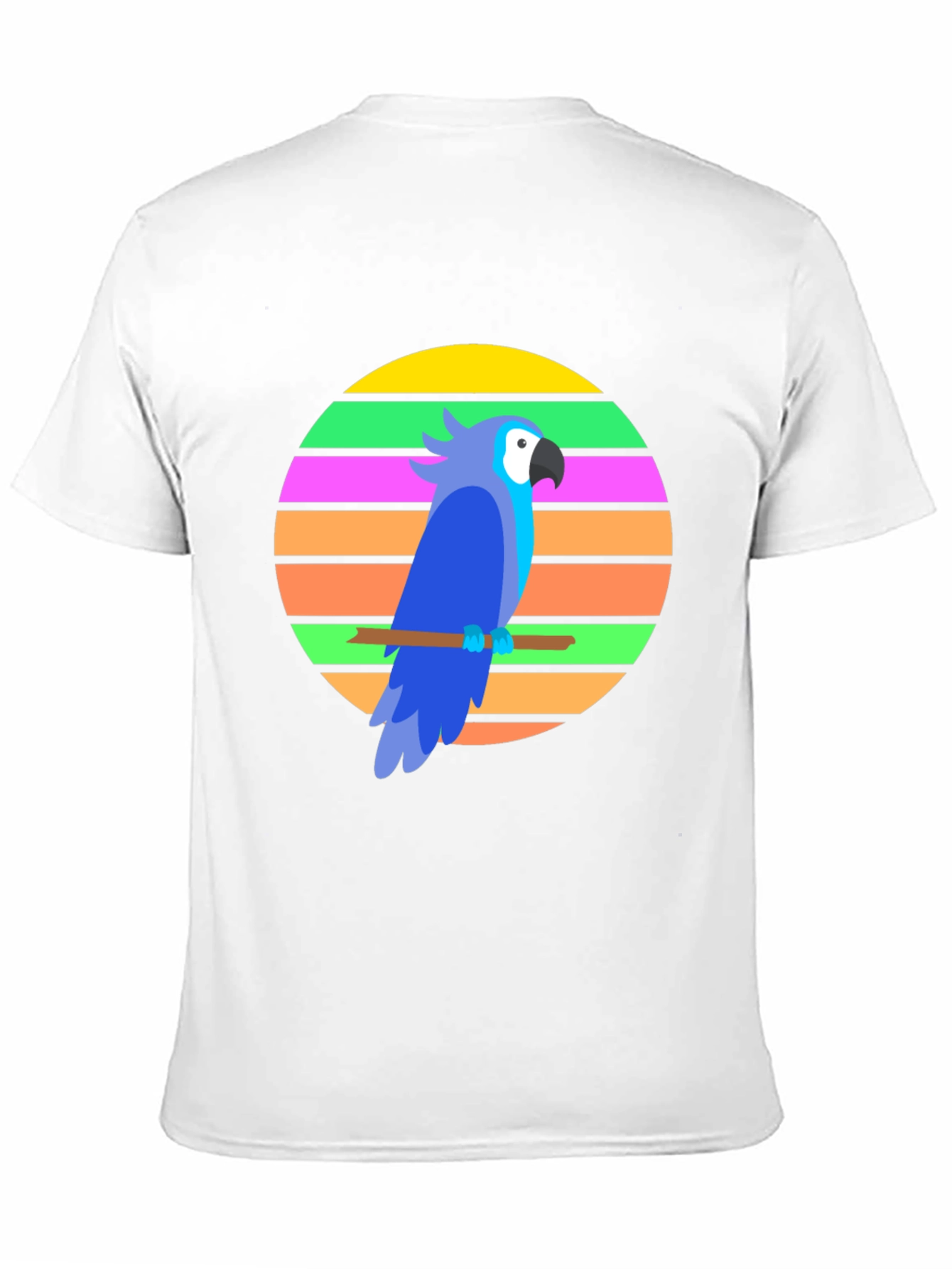 Black Retro Parrot Graphic Tee view 11