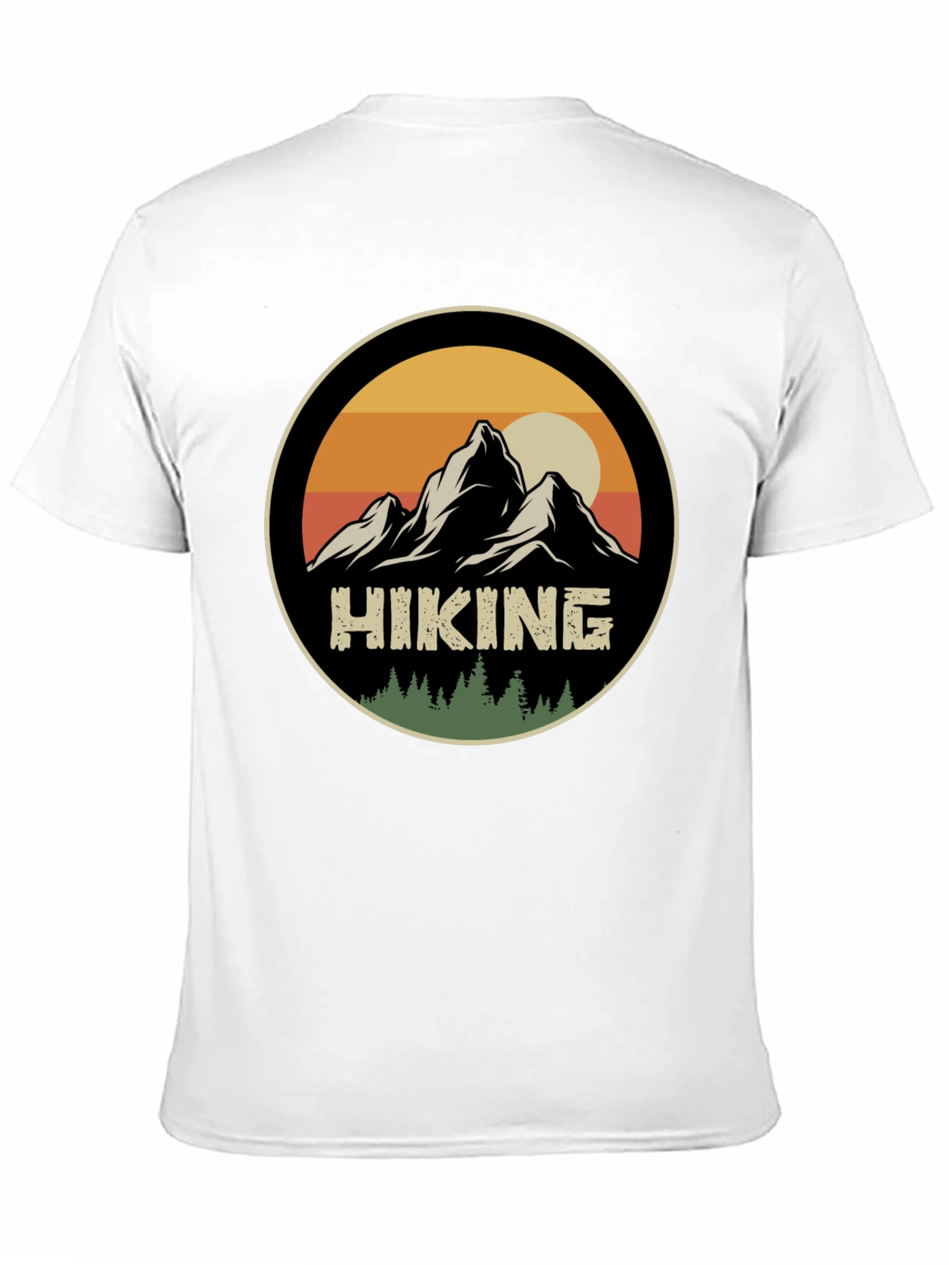 Black Hiking Adventure T-Shirt - Mountain Graphic Tee view 11