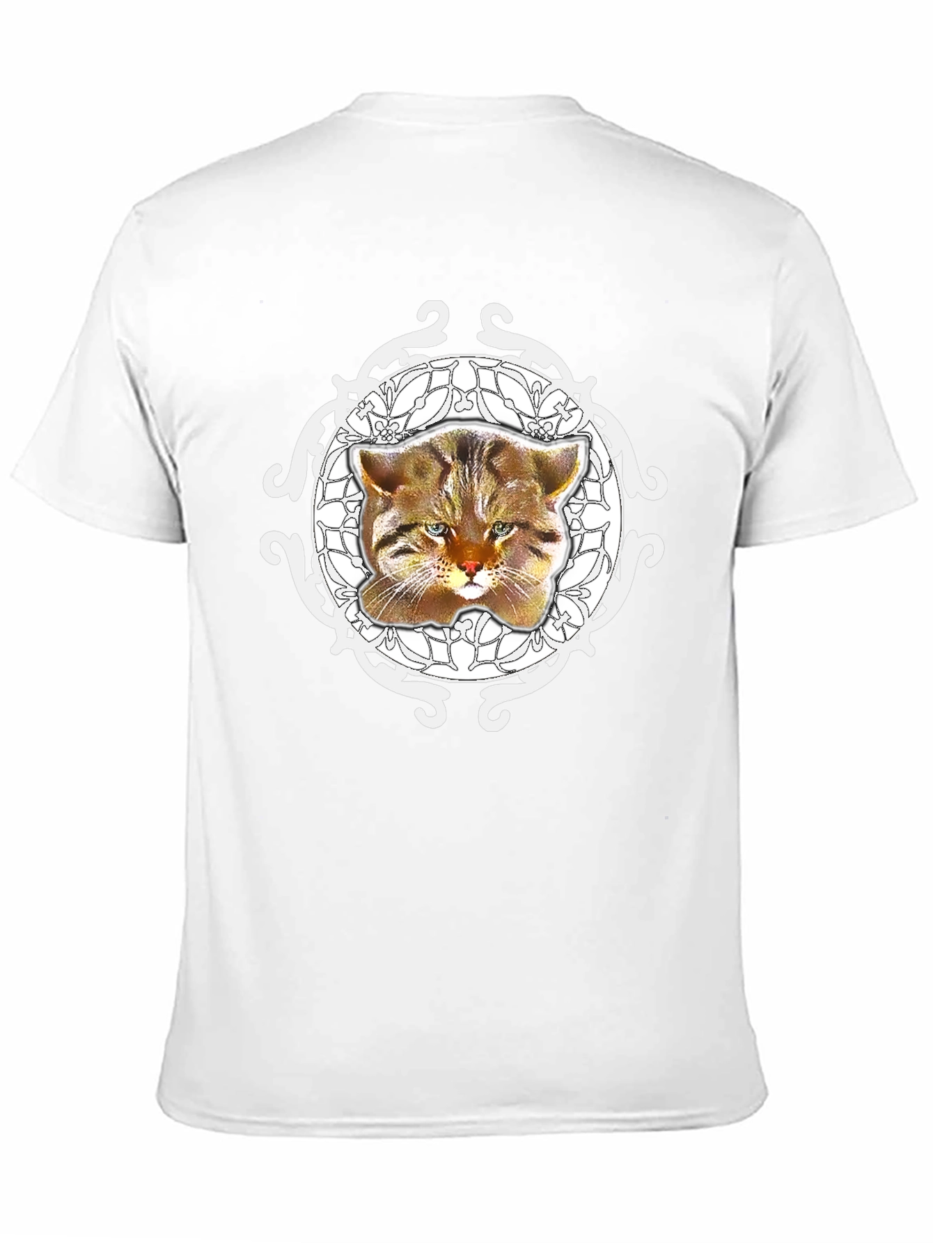 Black Whimsical Cat Graphic Tee - Unique Design view 11
