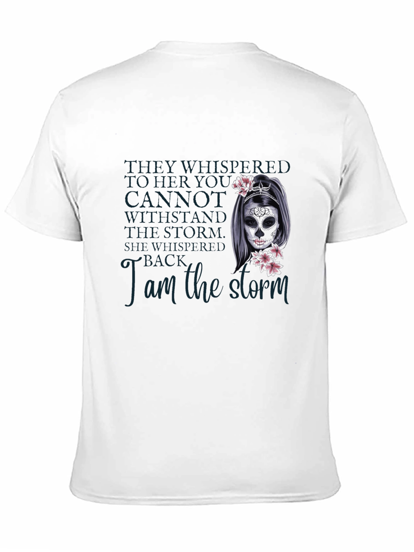 Black I am the Storm Graphic T-Shirt - Dark view 11