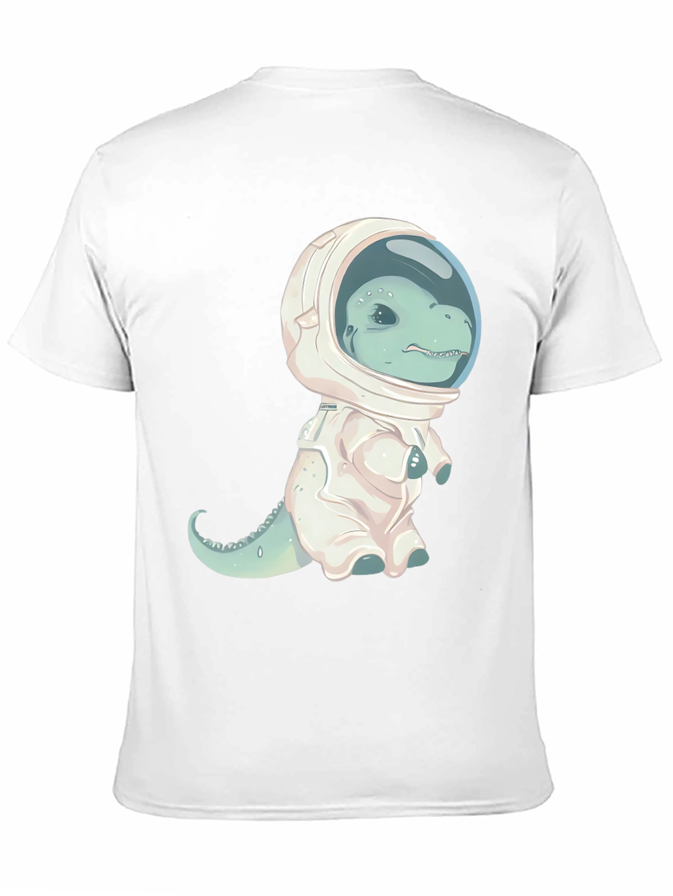 Black Dino Astronaut Graphic T-Shirt view 11