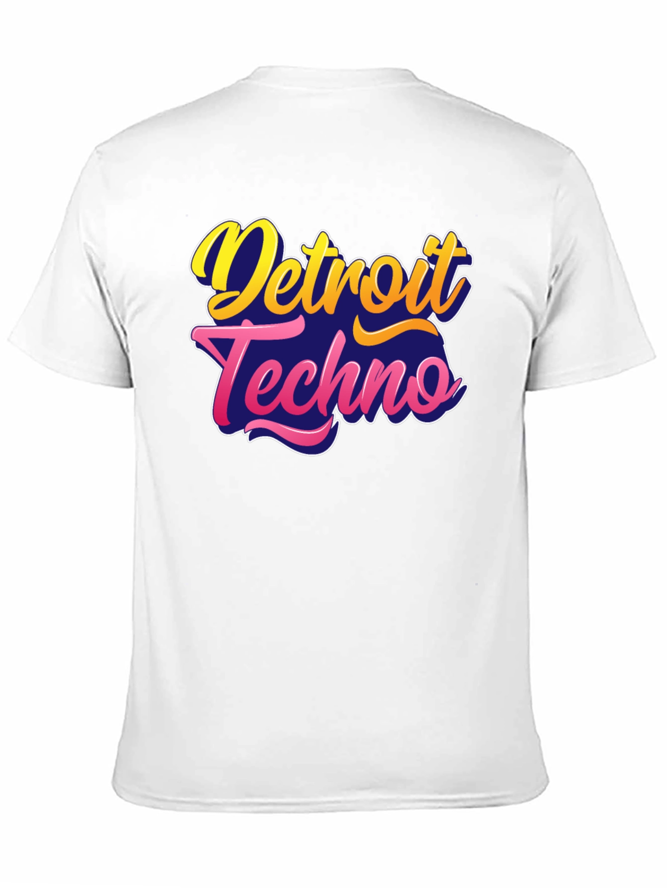 Black Detroit Techno Black T-Shirt view 11