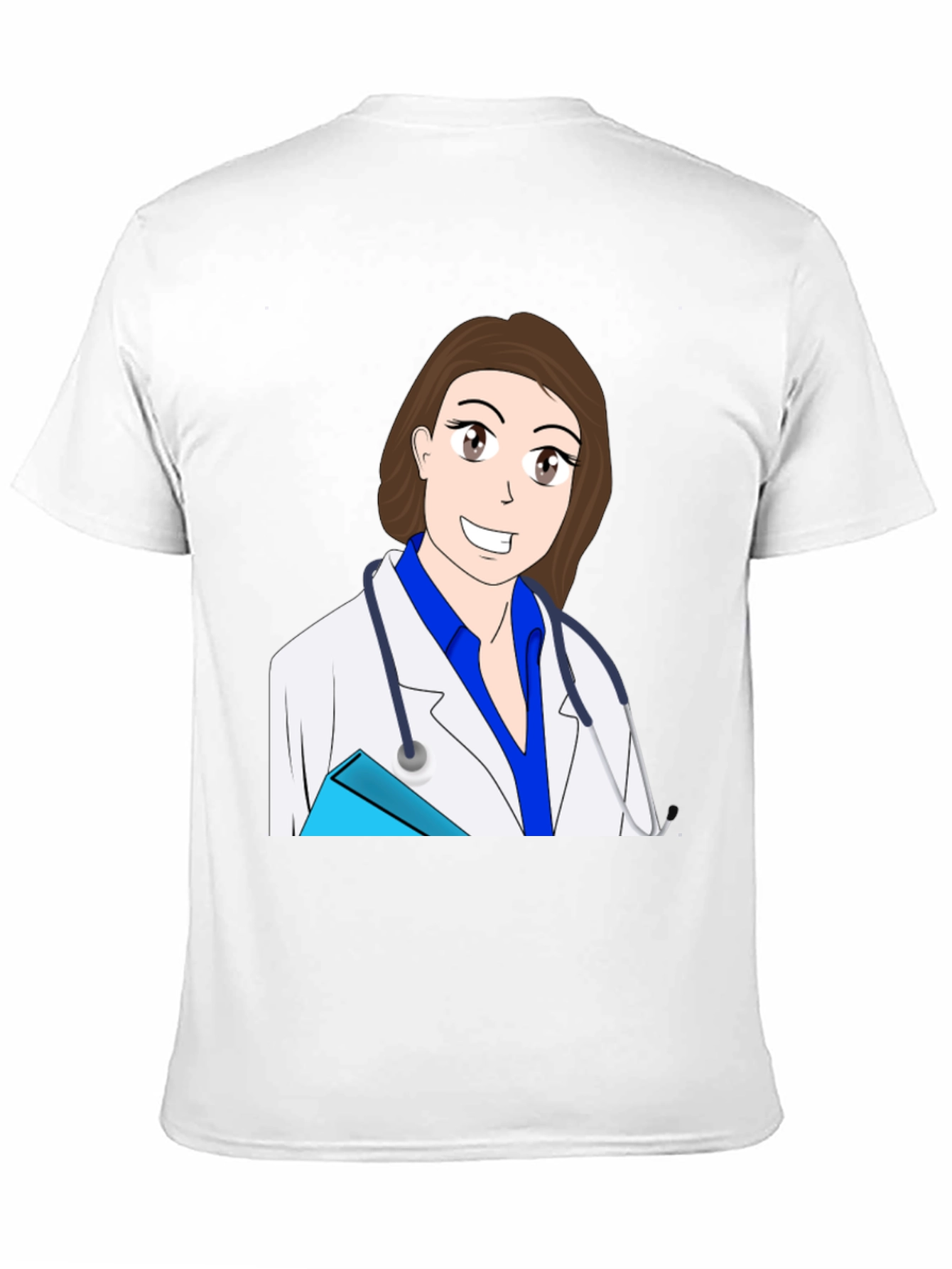 Black Cartoon Doctor T-Shirt view 11