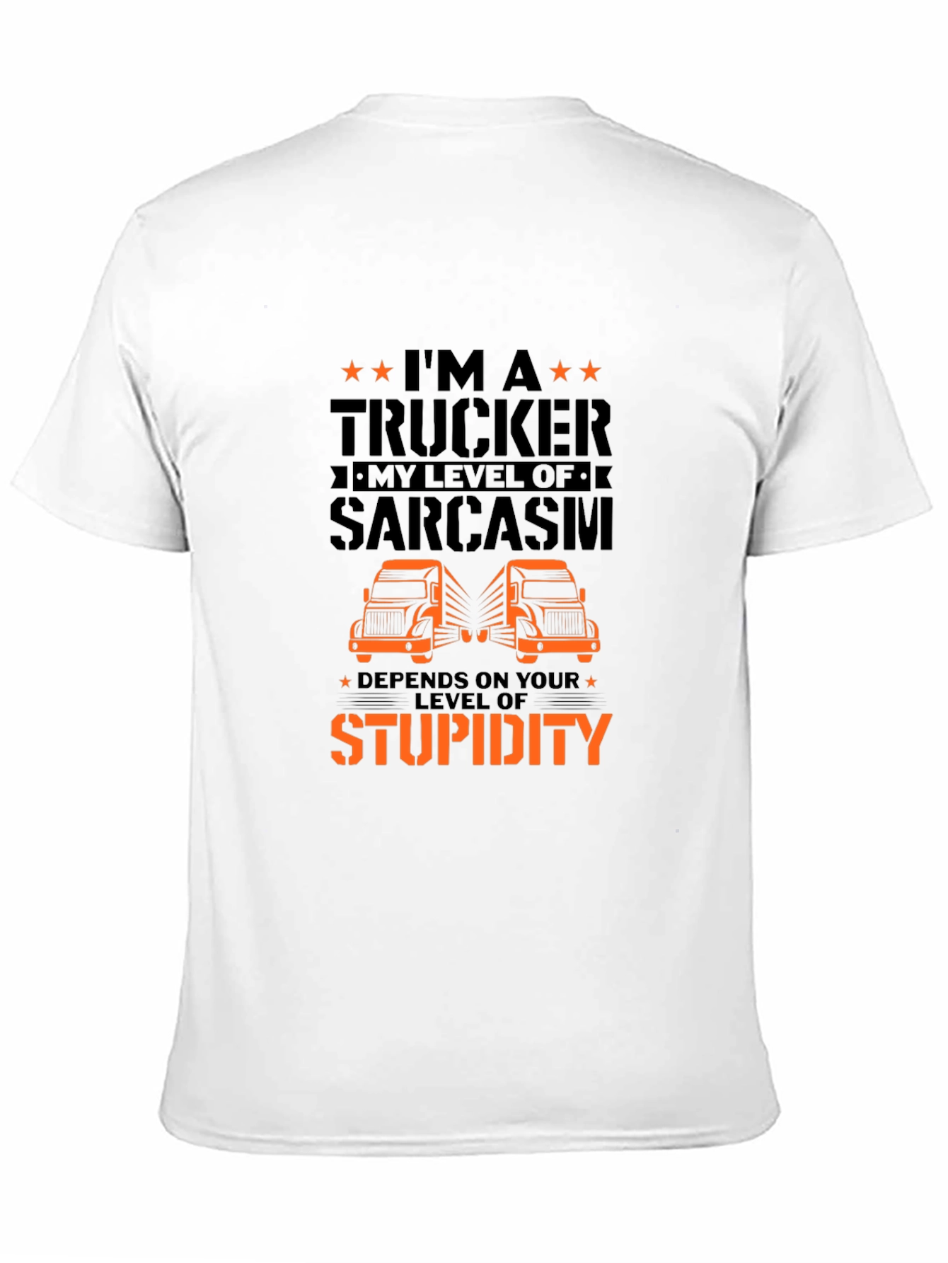 Black Trucker Sarcasm T-Shirt view 11