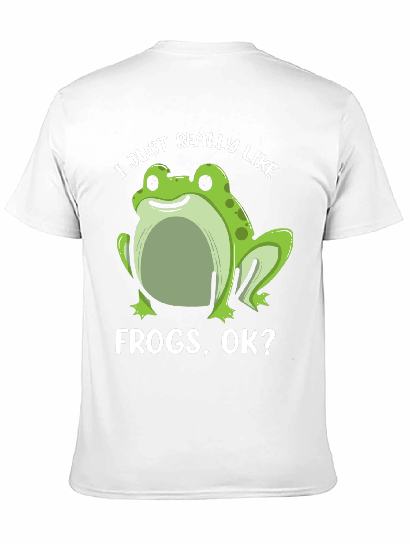 Black Frog Lover T-Shirt - I Just Really Like Frogs, Ok? view 11