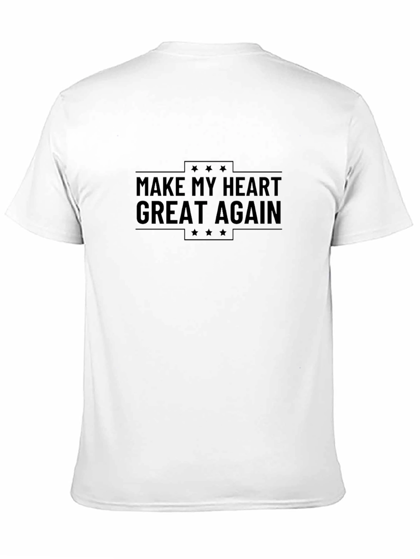 Black Make My Heart Great Again Graphic Tee view 11