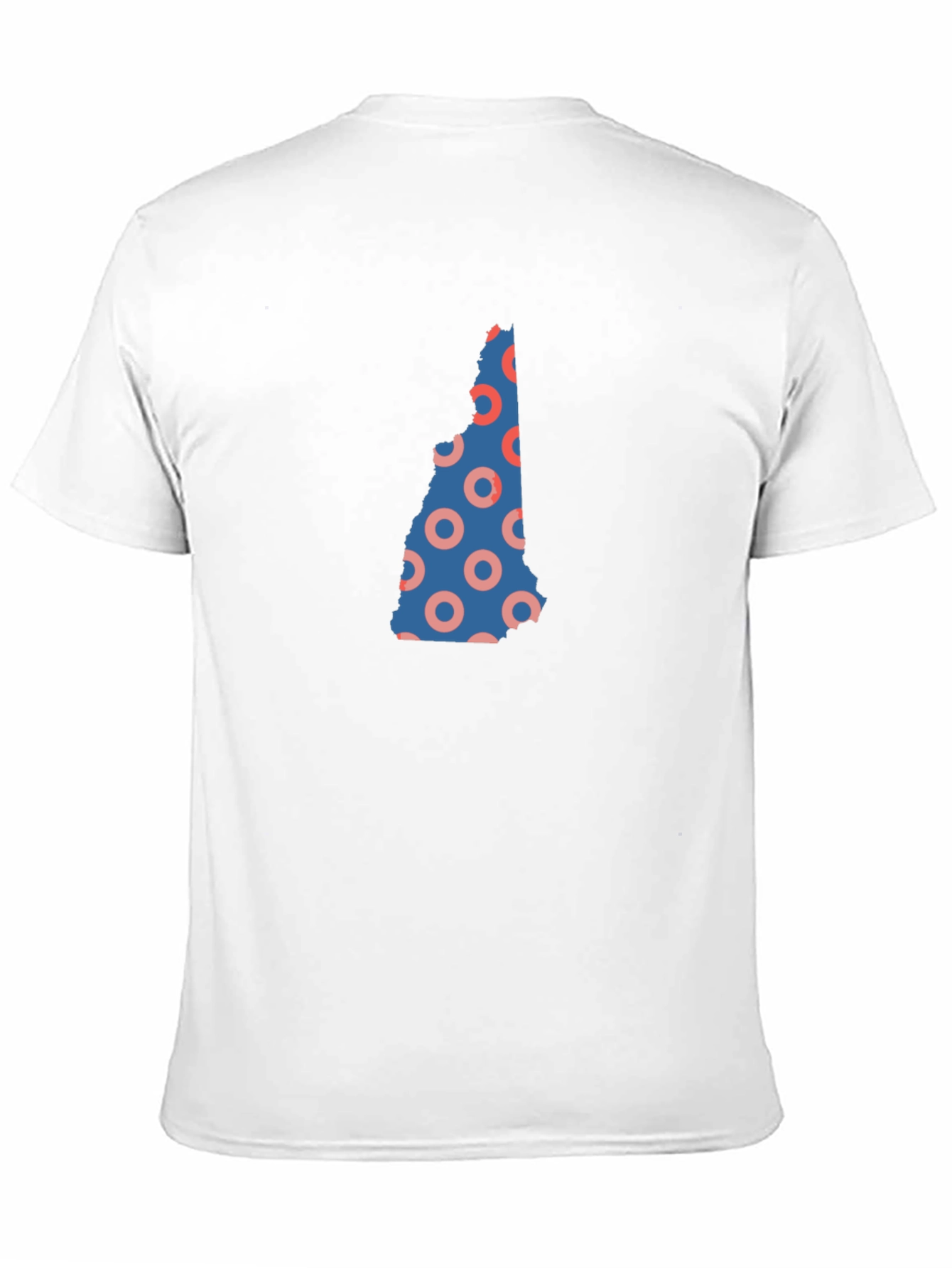 Black New Hampshire Donut Pattern T-Shirt - Black view 11