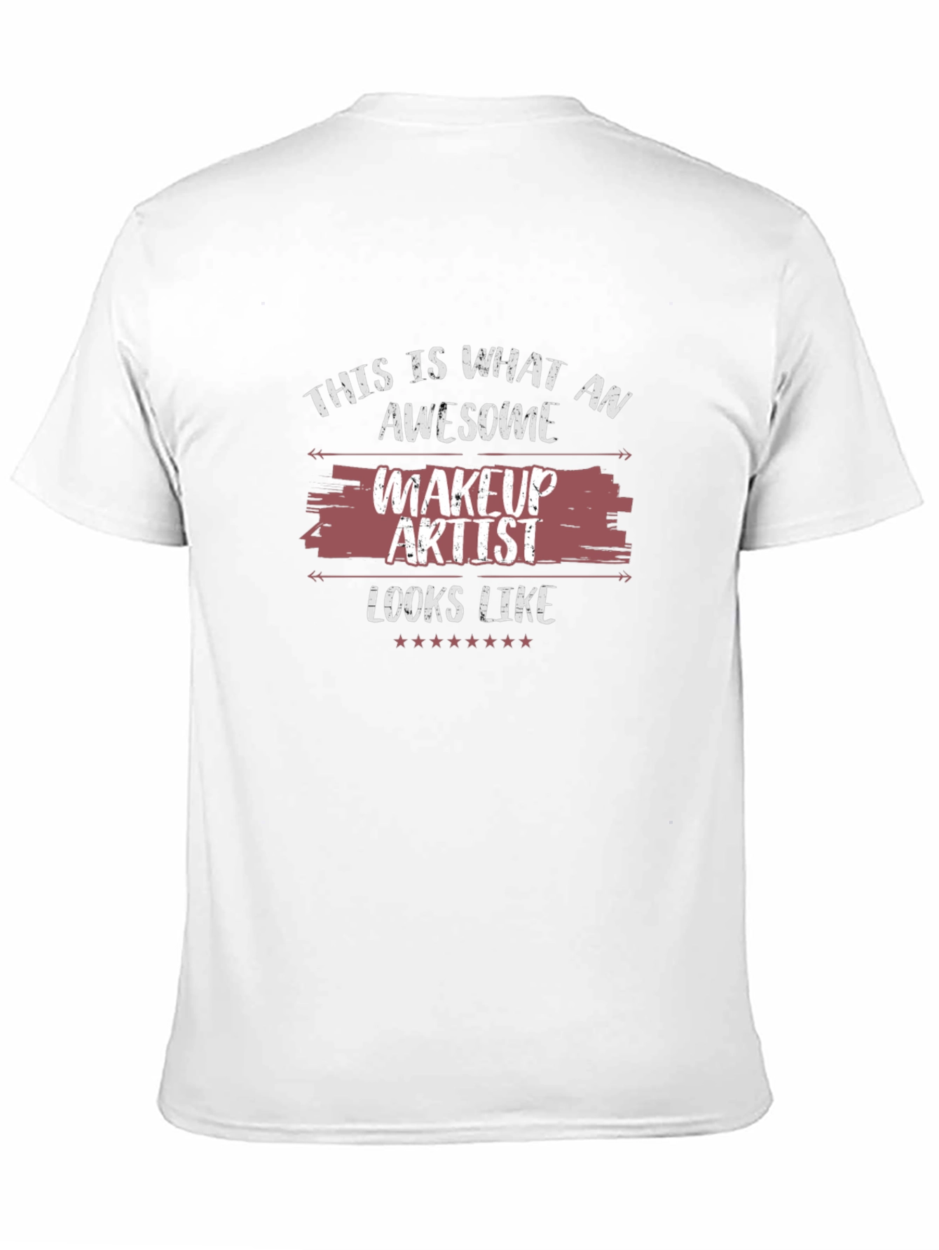 Black Awesome Makeup Artist T-Shirt view 11