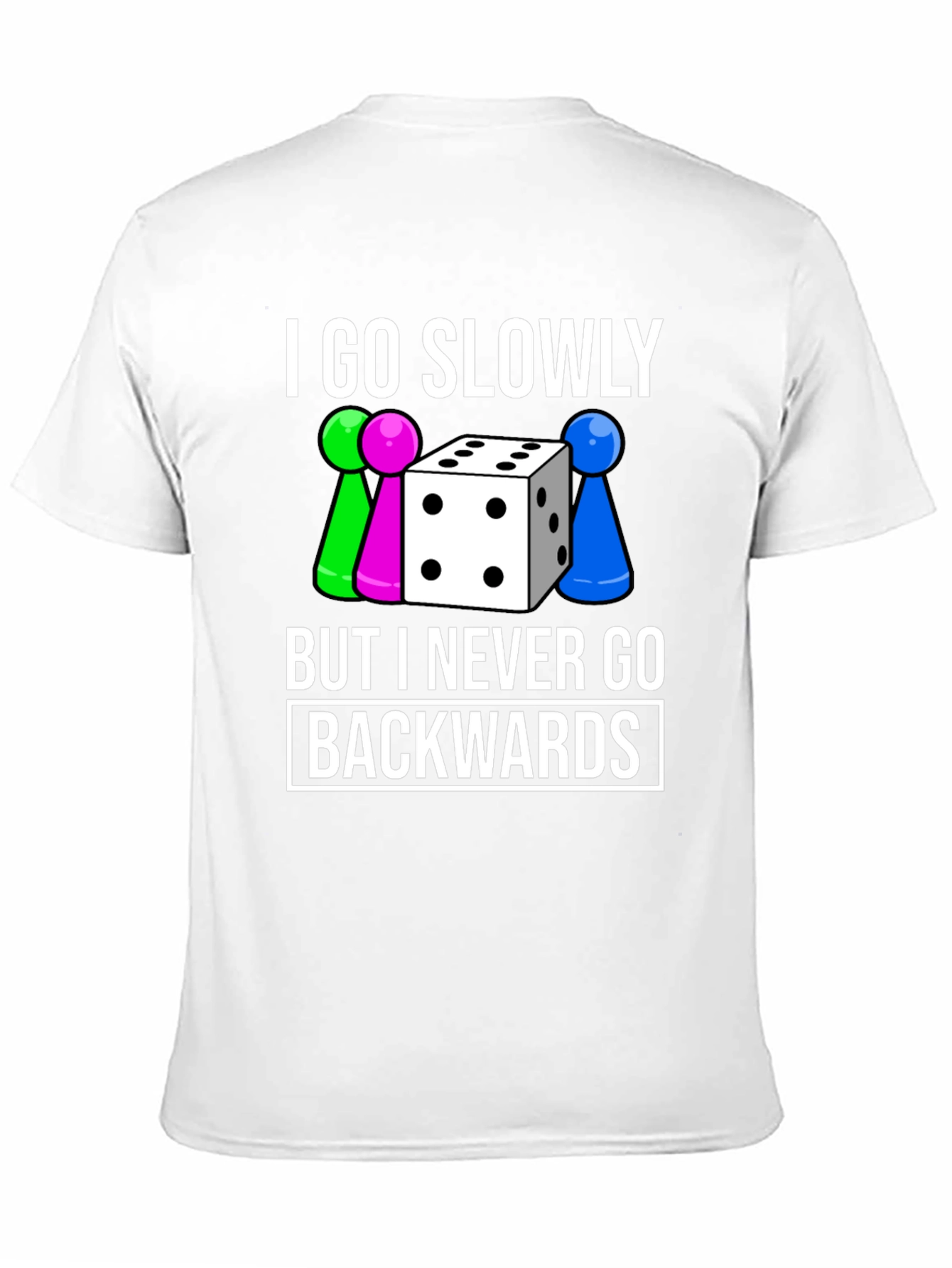 Black Go Slowly T-Shirt - Never Backwards view 11