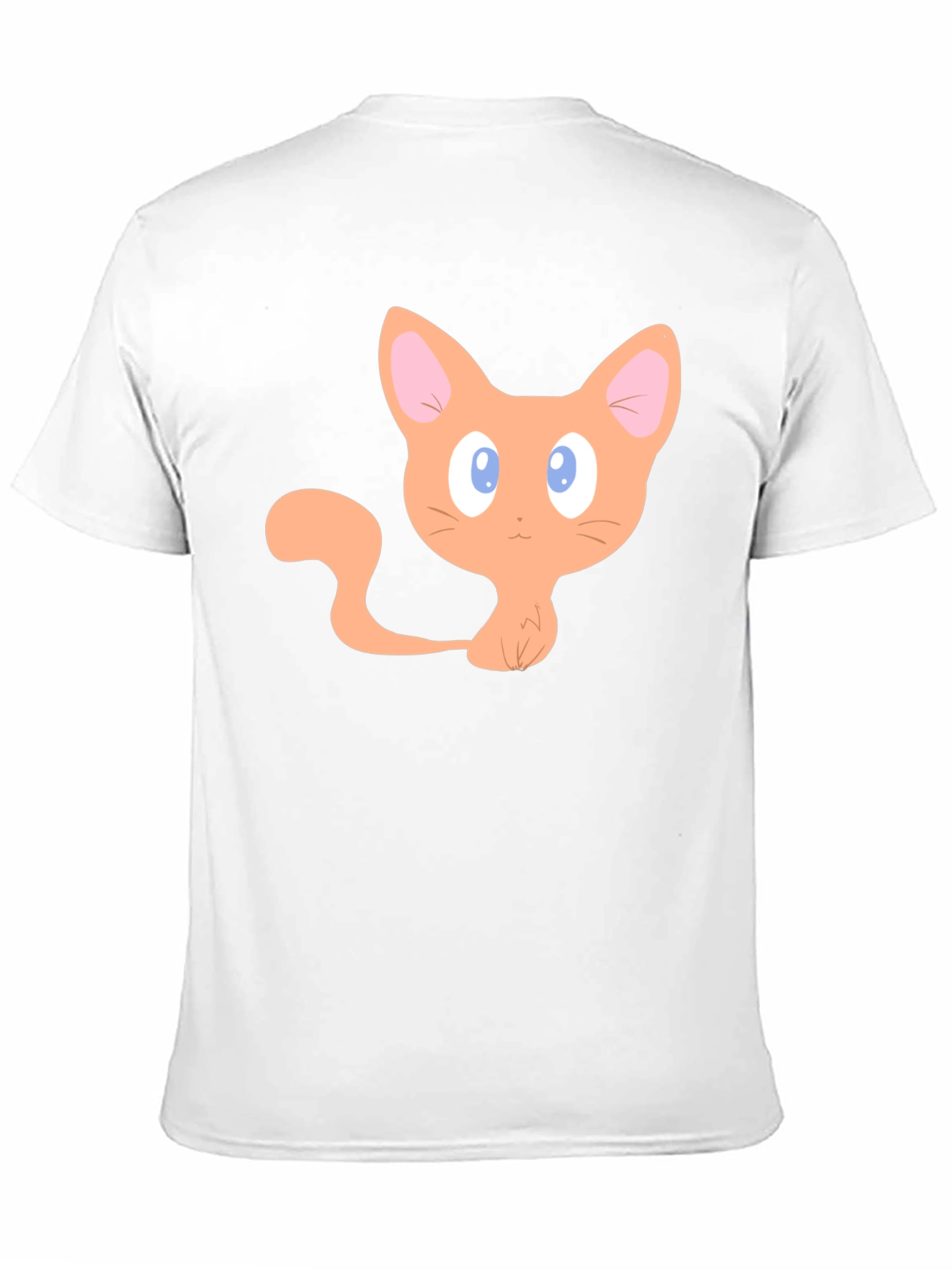 Black Cute Cartoon Cat Graphic T-Shirt - Black view 11