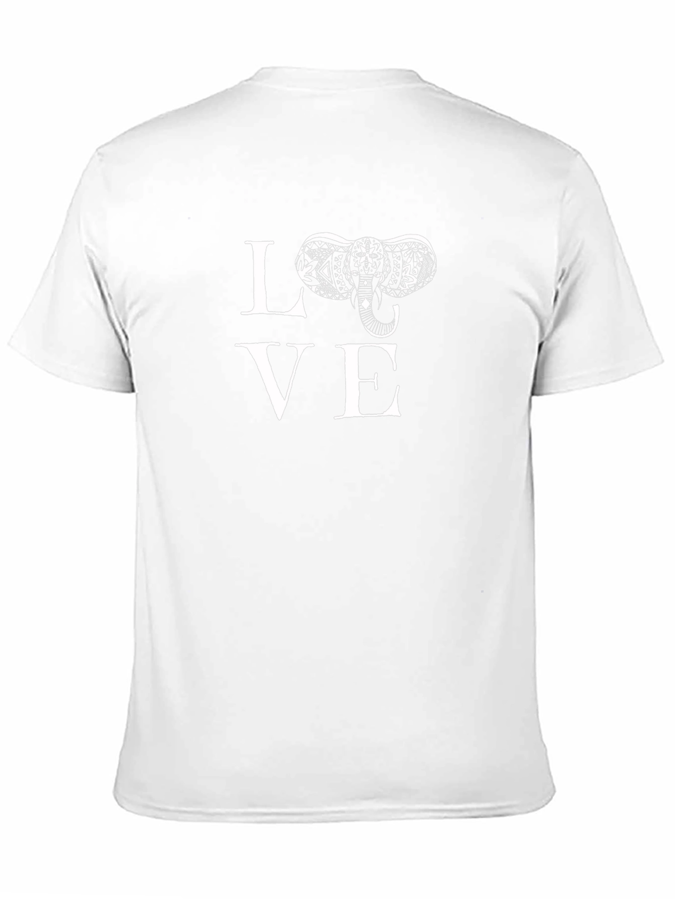 Black Love Elephant Graphic Print Tee view 11