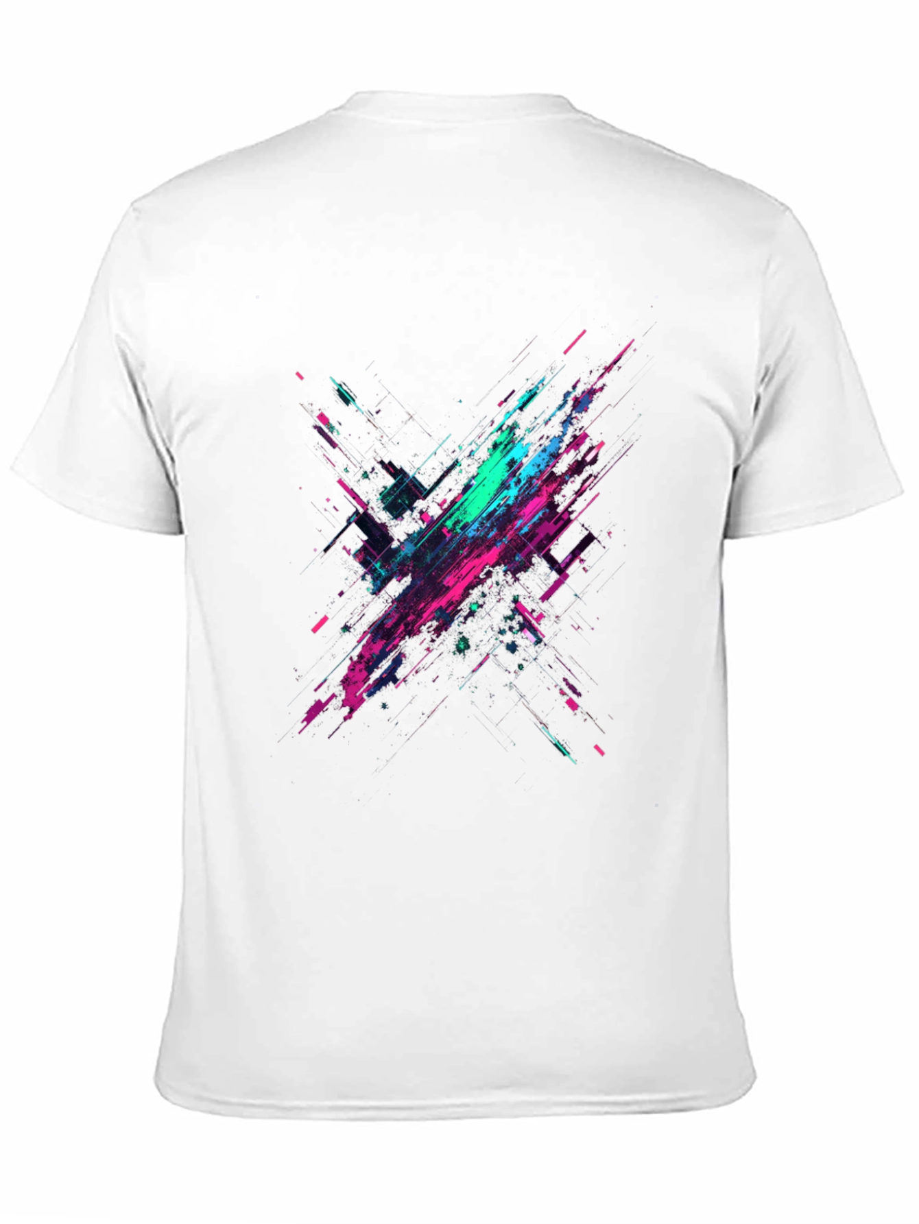 Black Abstract Graphic Print Black T-Shirt view 11