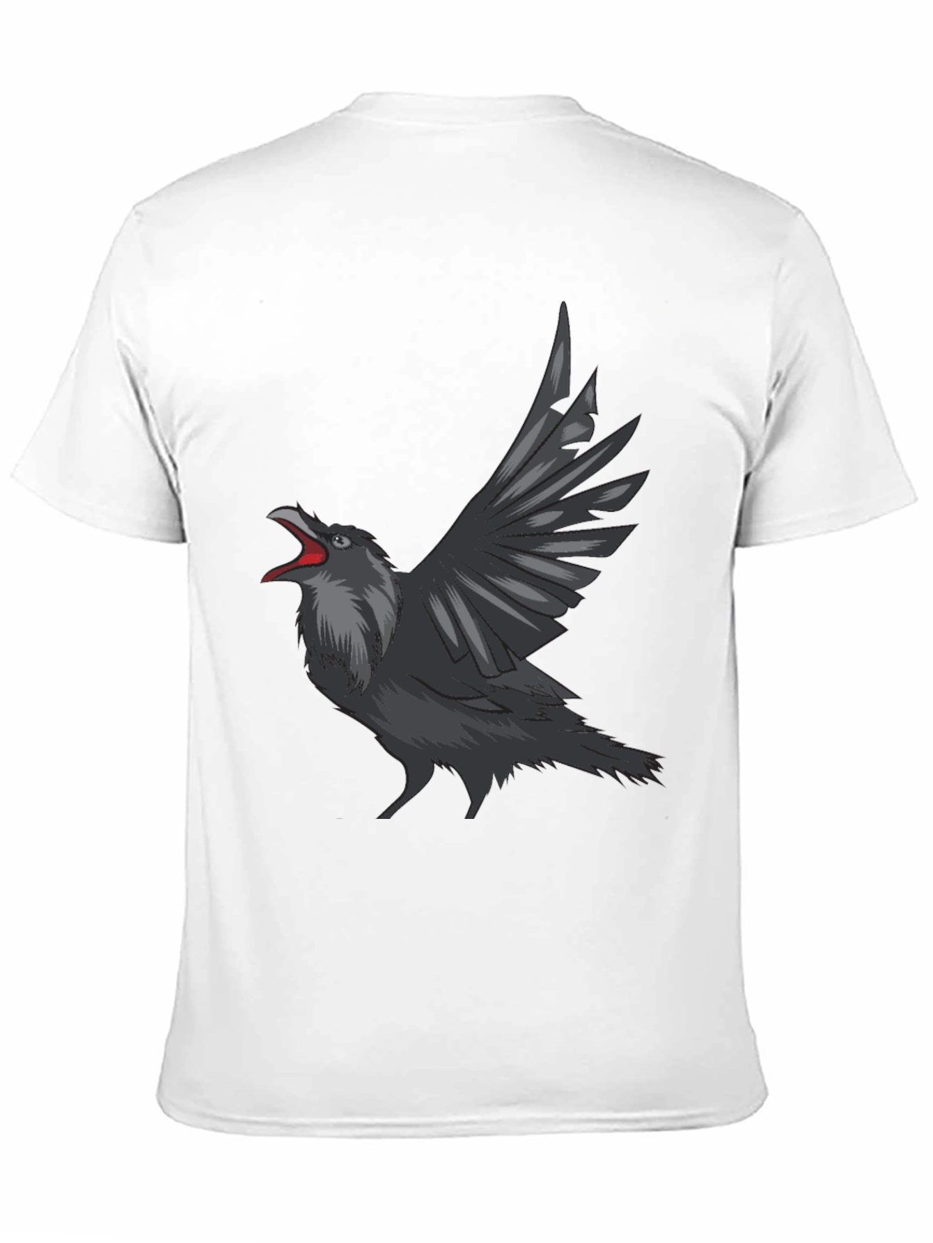 Black Raven Graphic Tee - Men's Black T-Shirt view 11