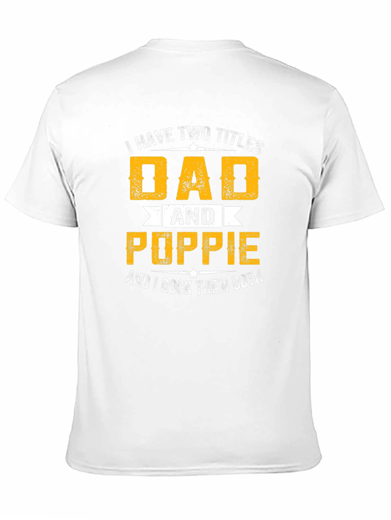 Black Dad & Poppie T-Shirt view 11