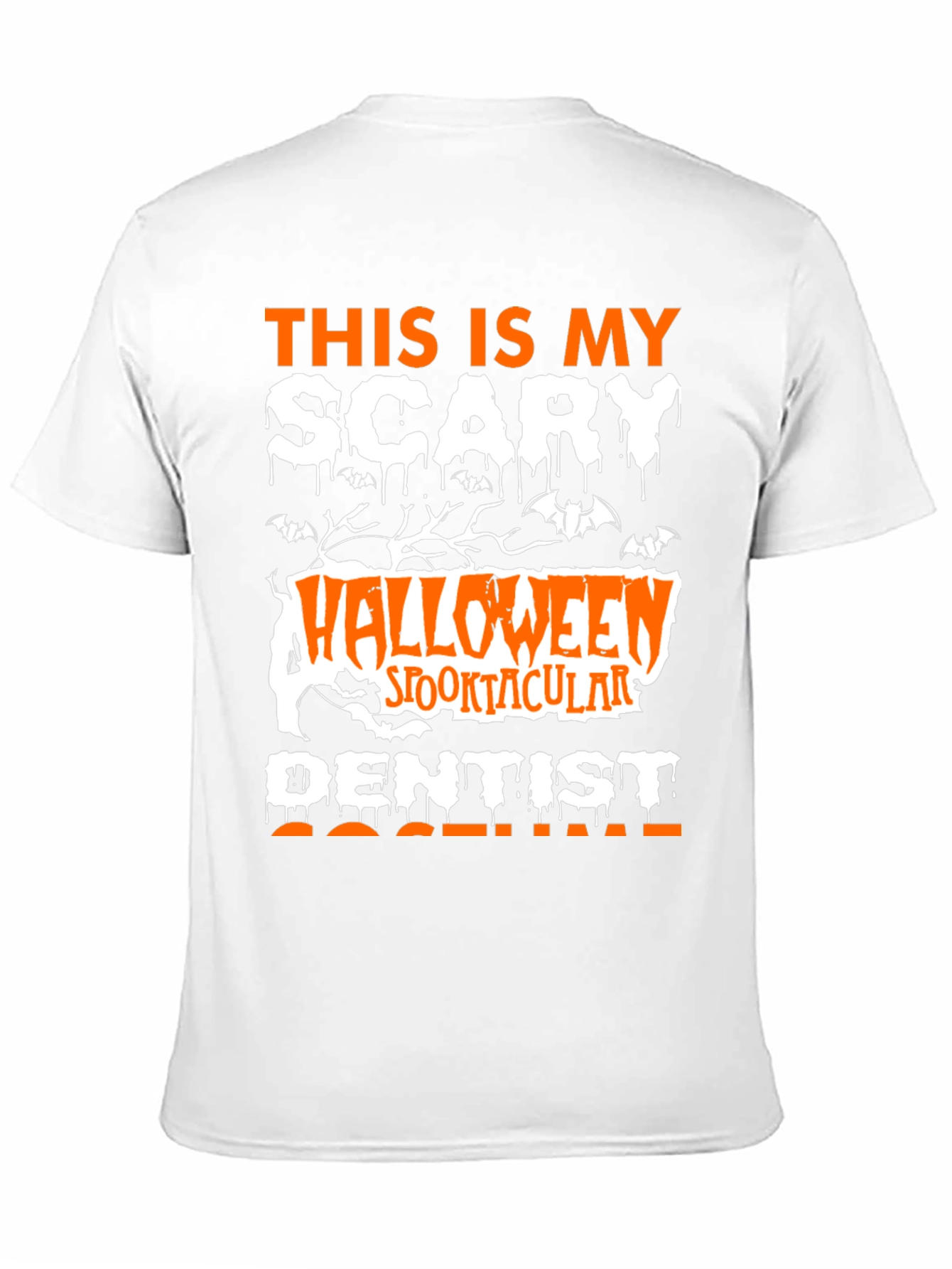 Black Scary Halloween Dentist T-Shirt - Spooktacular! view 11