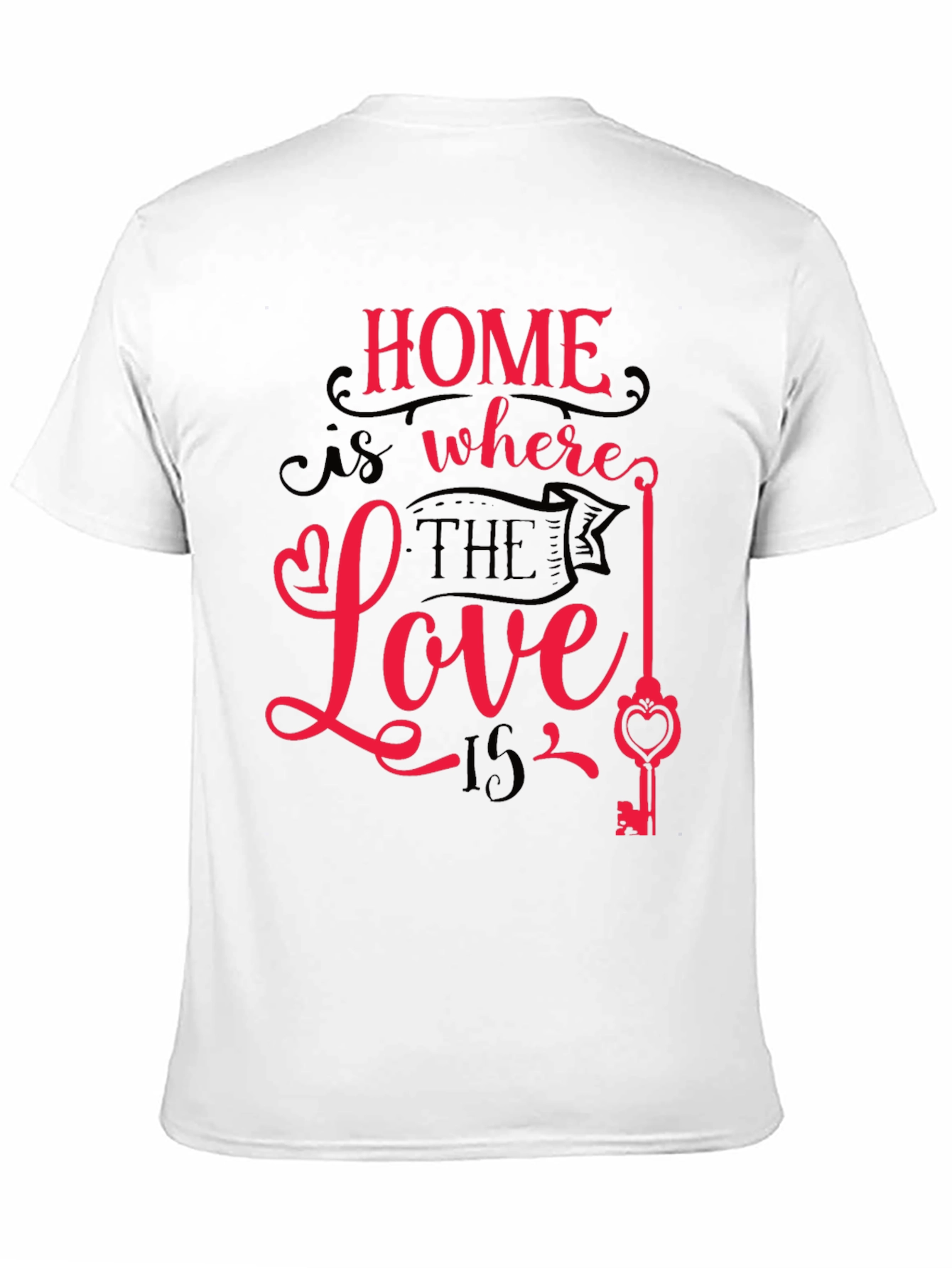 Black Home is Where the Love Is Graphic Tee view 11