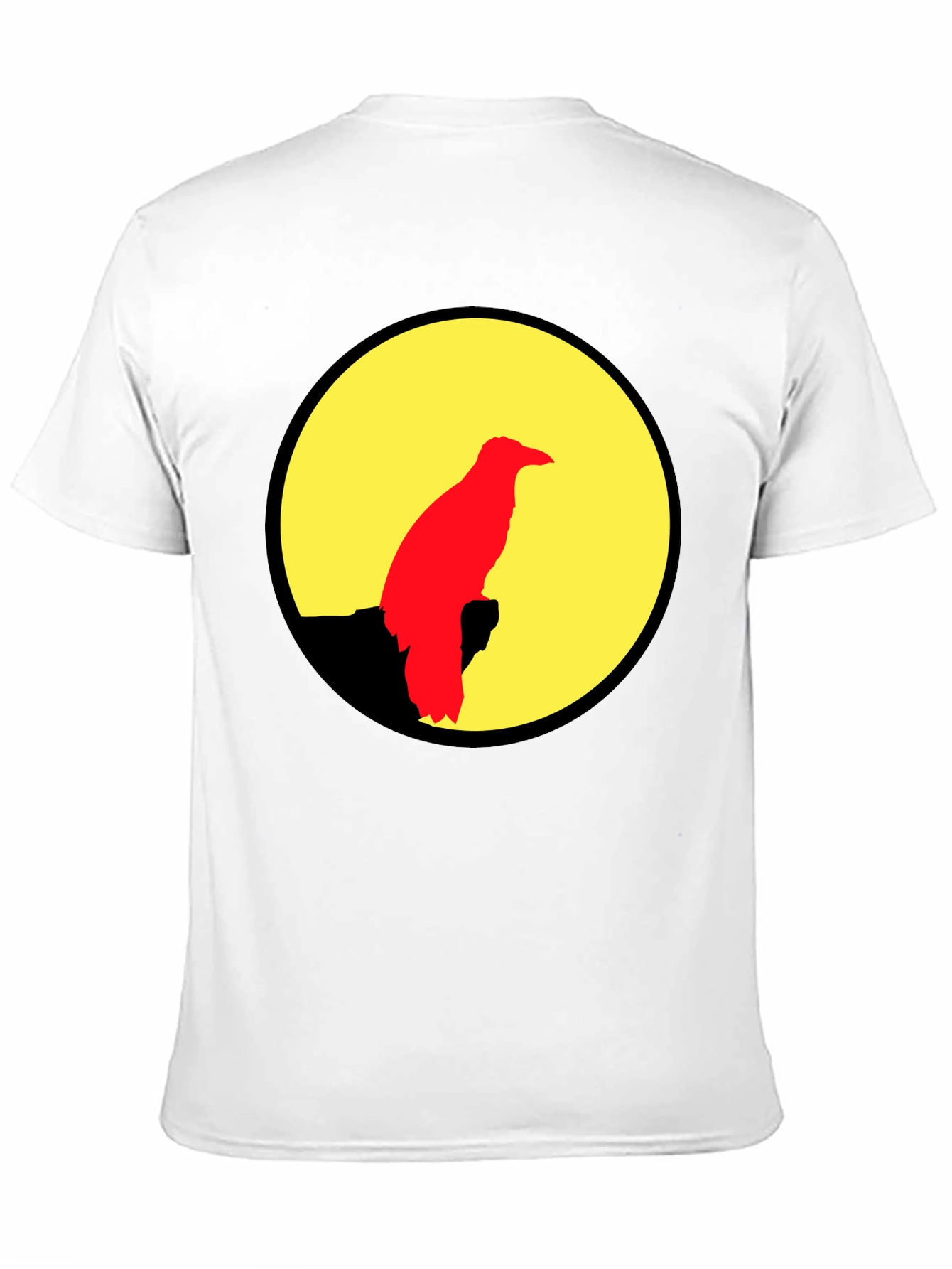 Black Raven Silhouette Graphic Tee - Black view 11