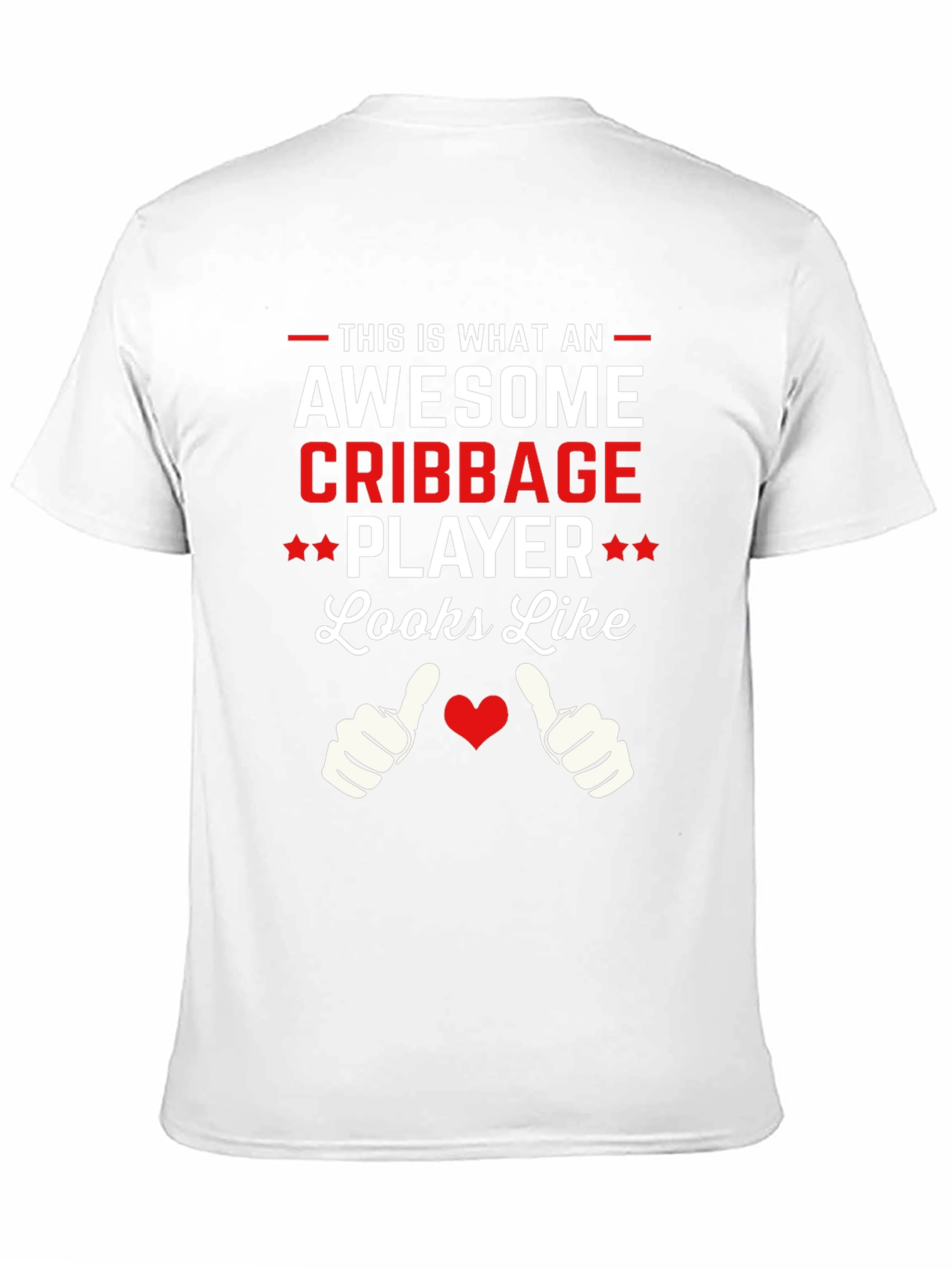 Black Awesome Cribbage Player T-Shirt view 11