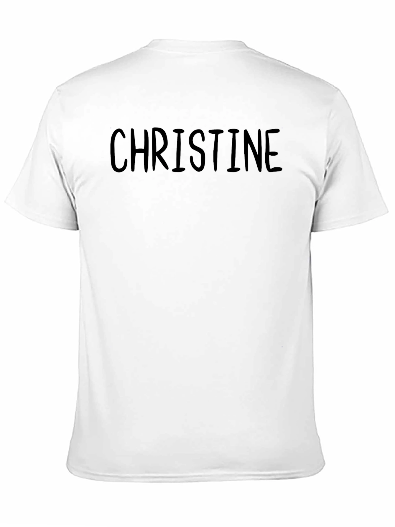 Black Christine Tee - Black Cotton Blend Casual T-Shirt view 11