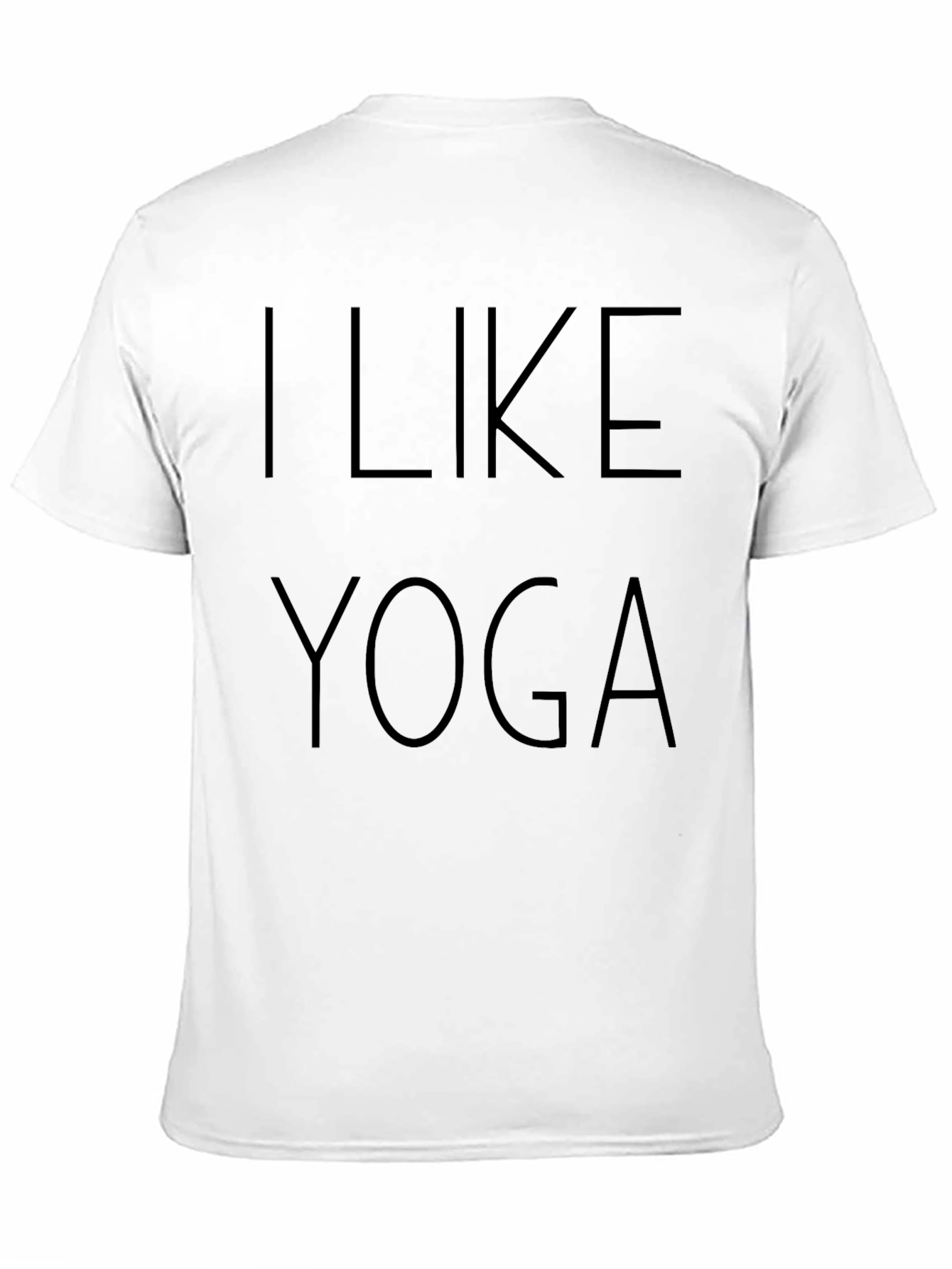 Black I Like Yoga Graphic Tee - Comfortable Cotton T-Shirt view 11