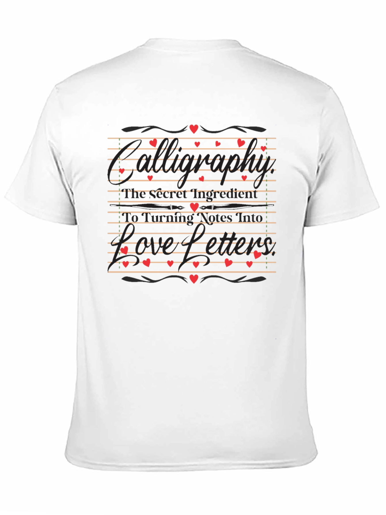 Black Romantic Love Letter Graphic Tee view 11