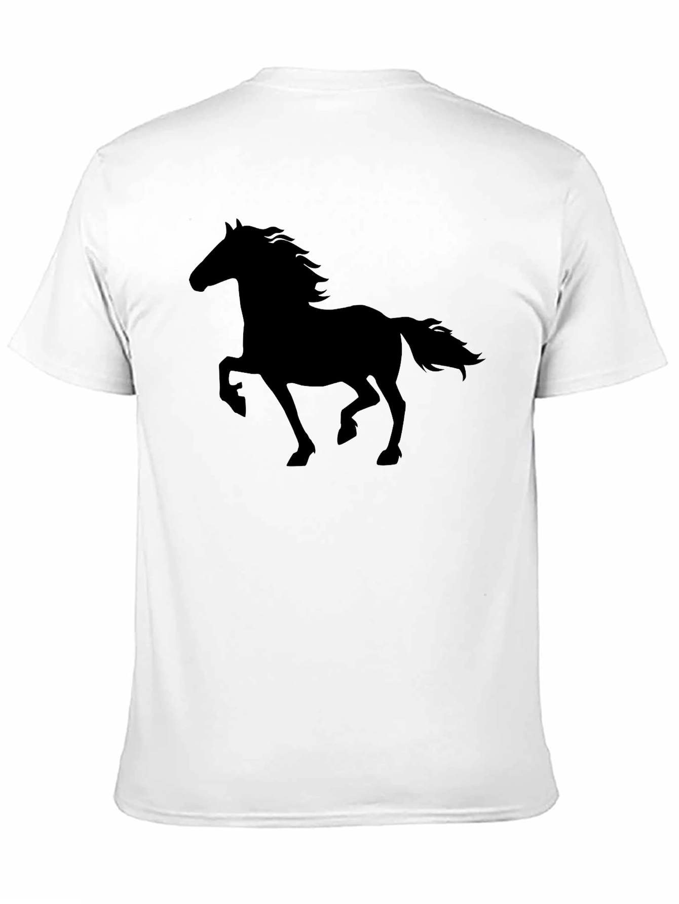 Black Horse Silhouette Graphic T-Shirt view 11
