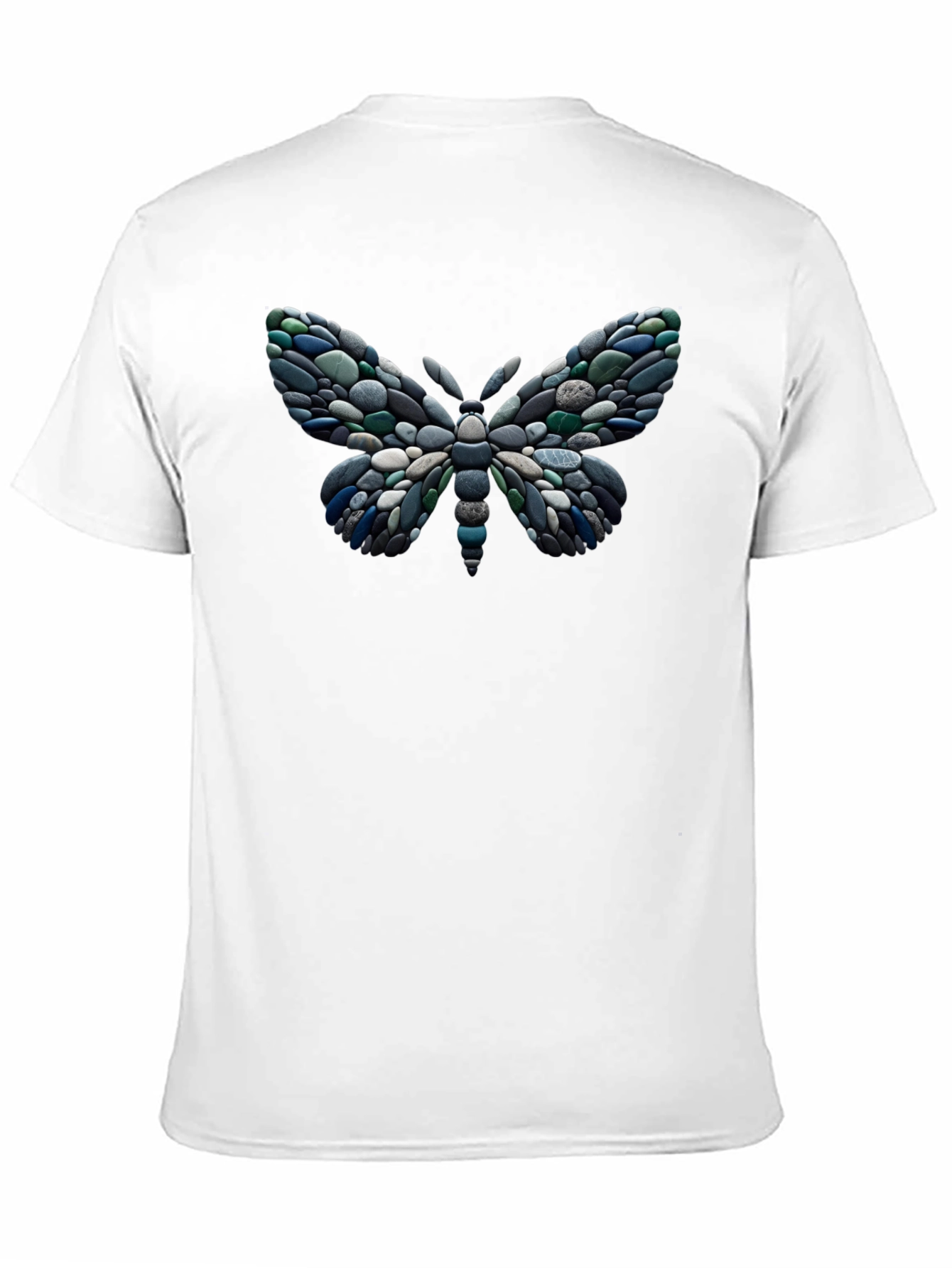 Black Stone Butterfly Graphic Black T-Shirt view 11