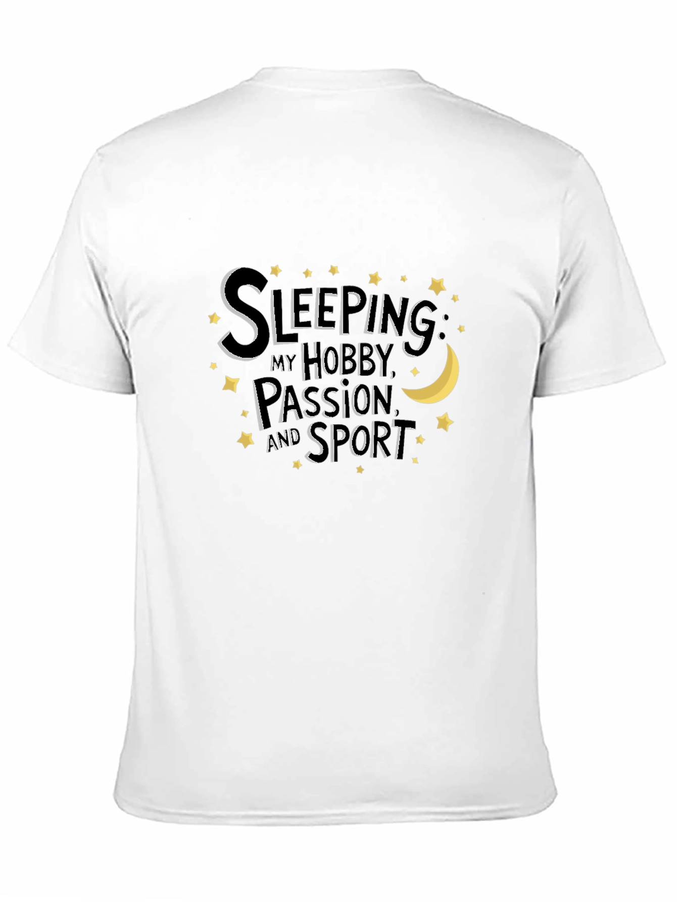 Black Sleeping Hobby Passion Sport Tee view 11