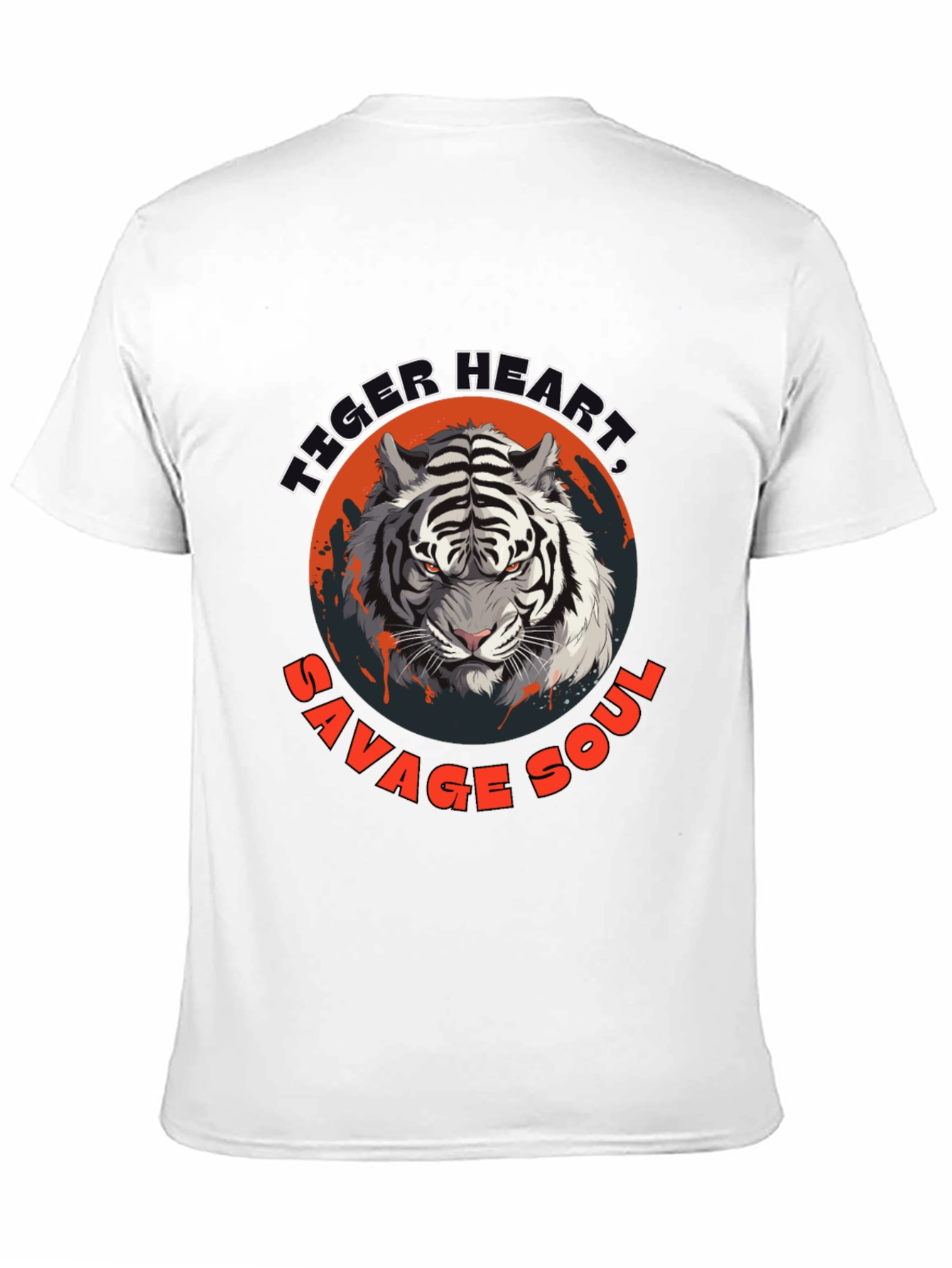 Black Tiger Heart Savage Soul Graphic Tee view 11