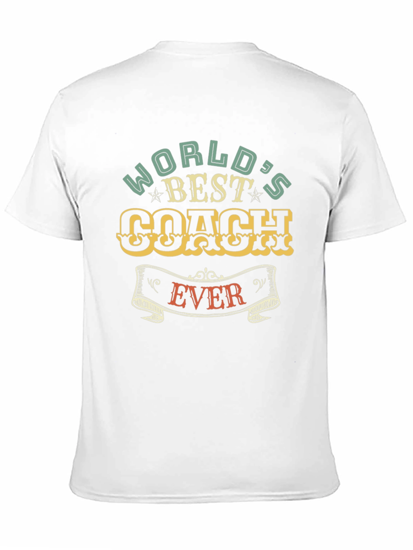 Black World's Best Coach Ever Graphic T-Shirt view 11