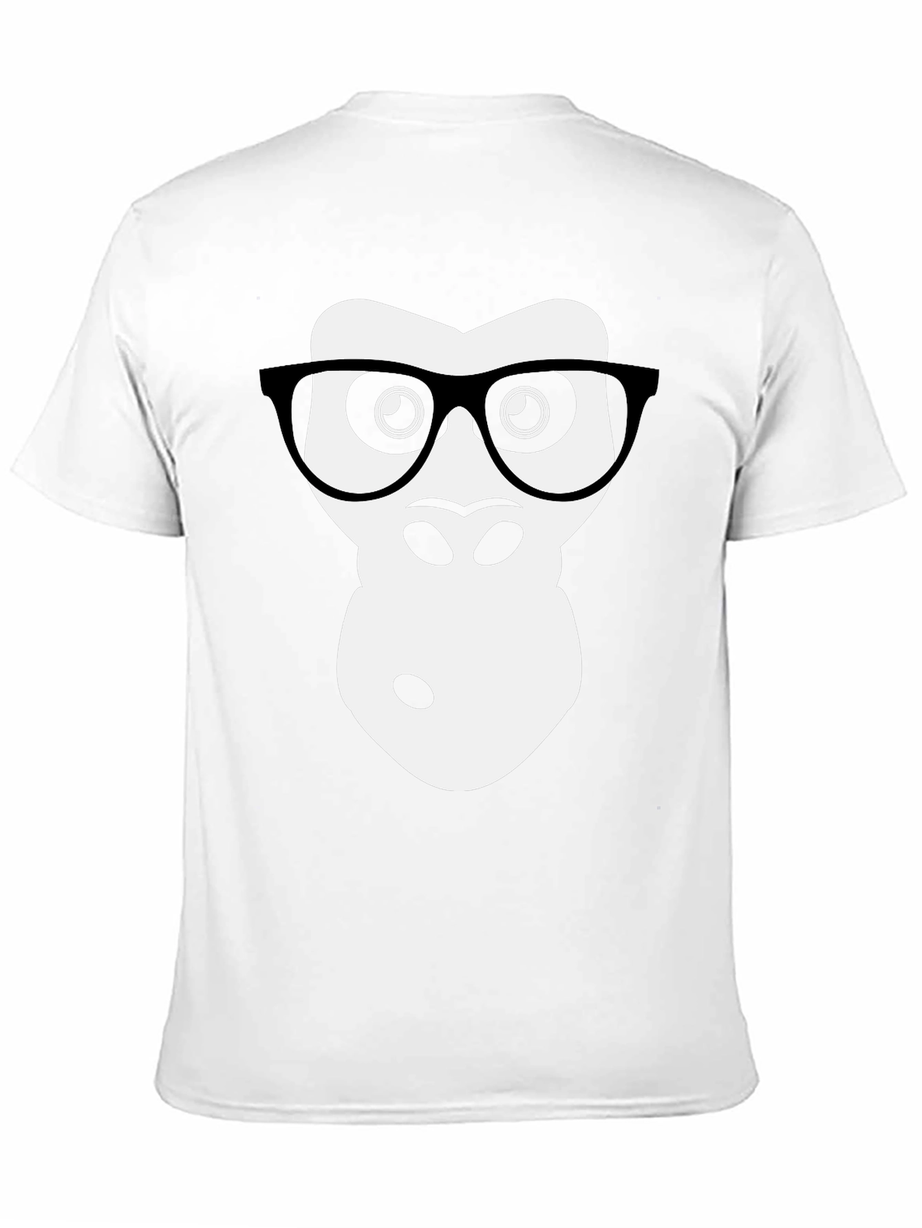 Black Nerdy Gorilla Graphic T-Shirt - Black view 11