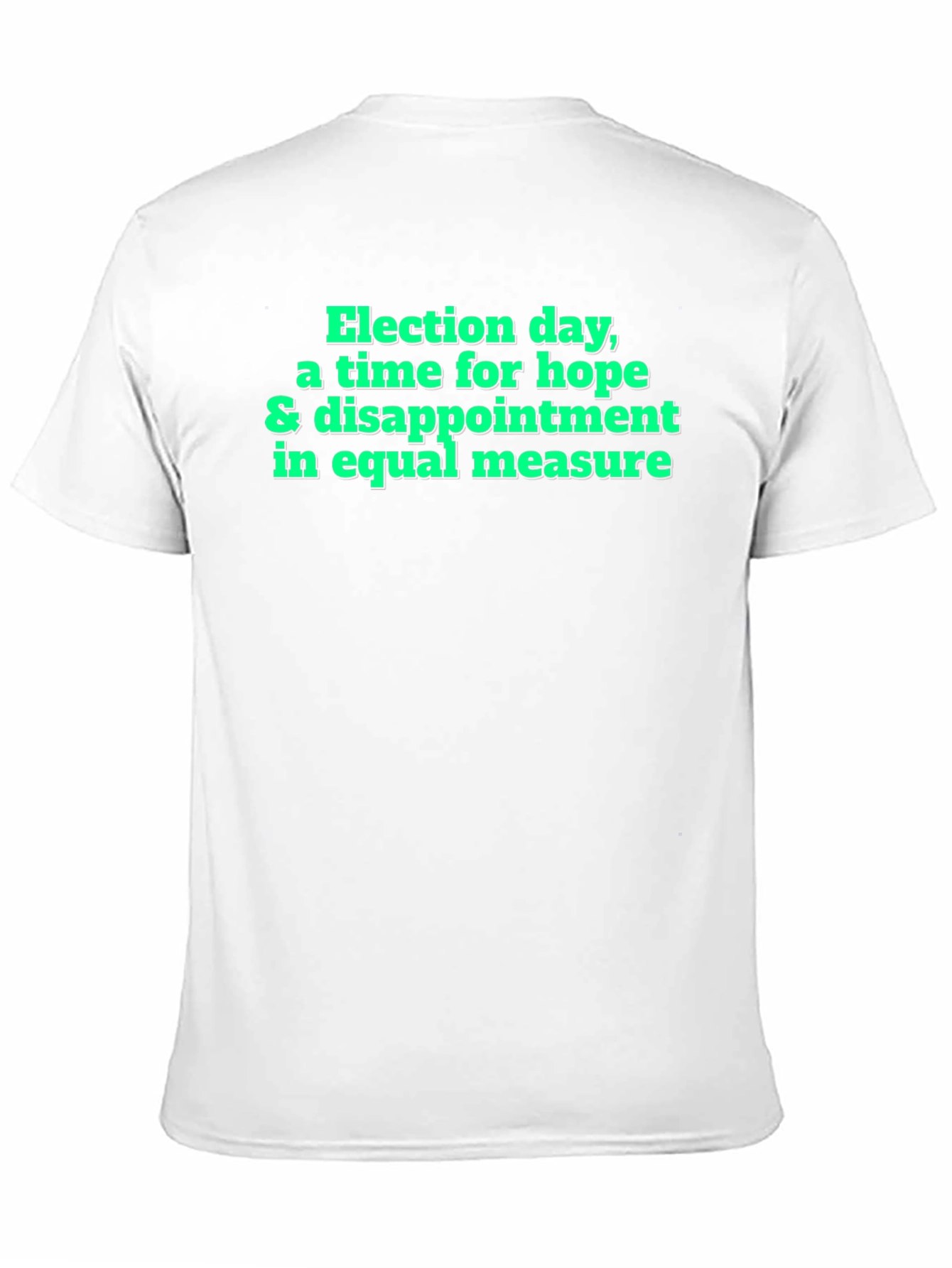 Black Election Day Hope & Disappointment T-Shirt view 11