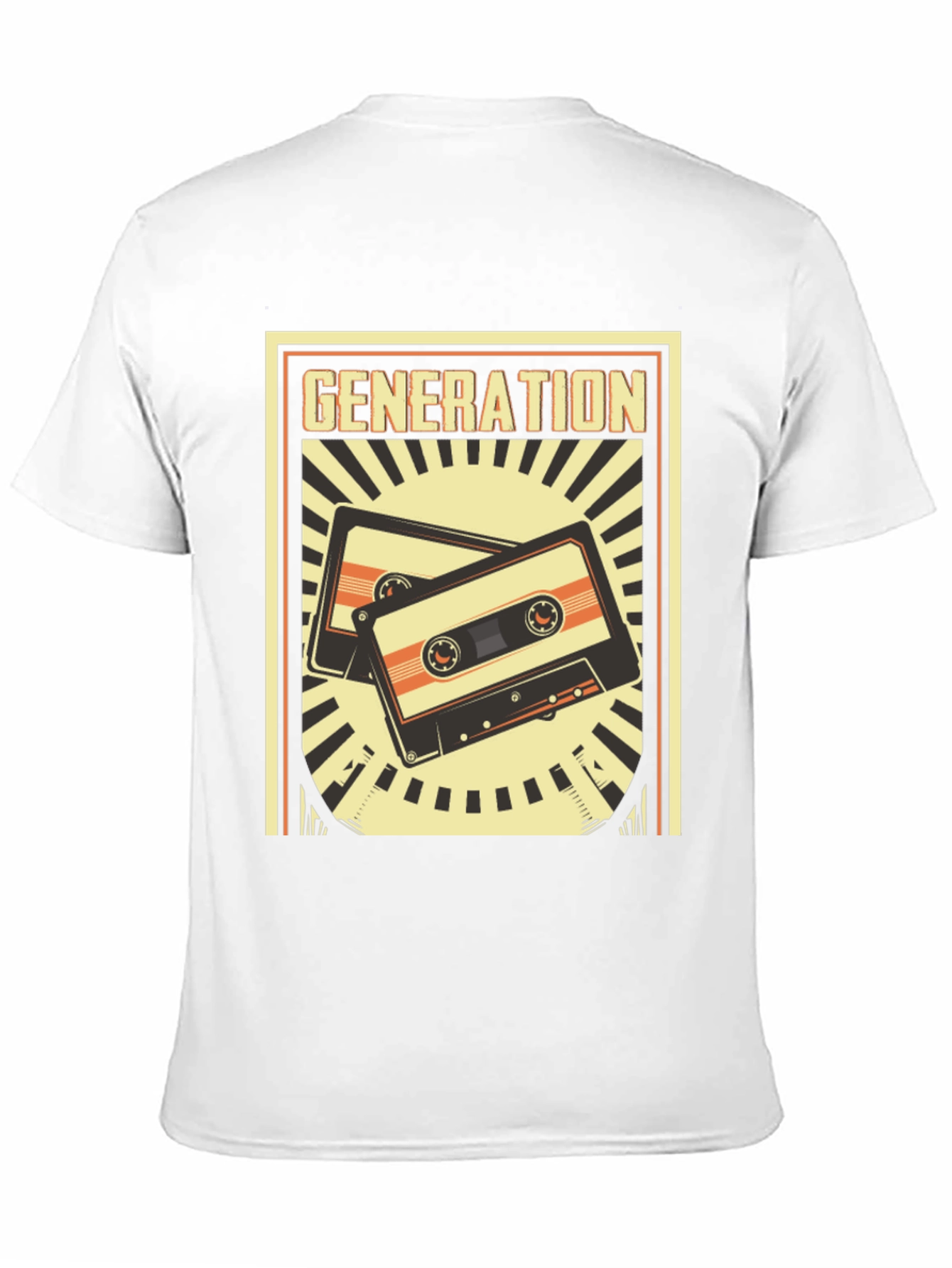 Black Retro Generation Cassette Tape Graphic Tee view 11