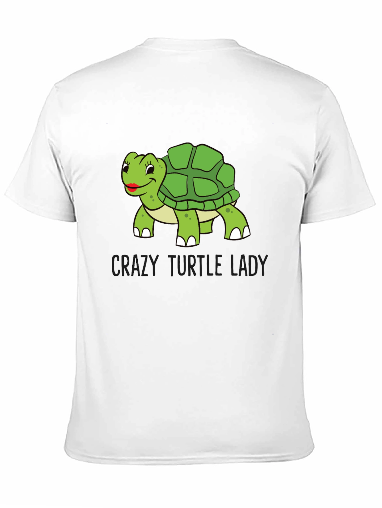 Black Crazy Turtle Lady T-Shirt view 11