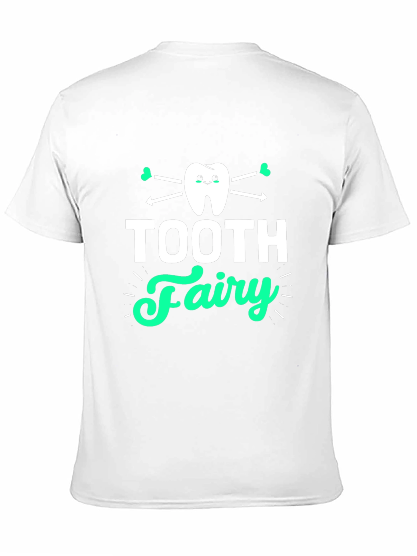 Black Tooth Fairy Graphic T-Shirt - Black Cotton Tee view 11