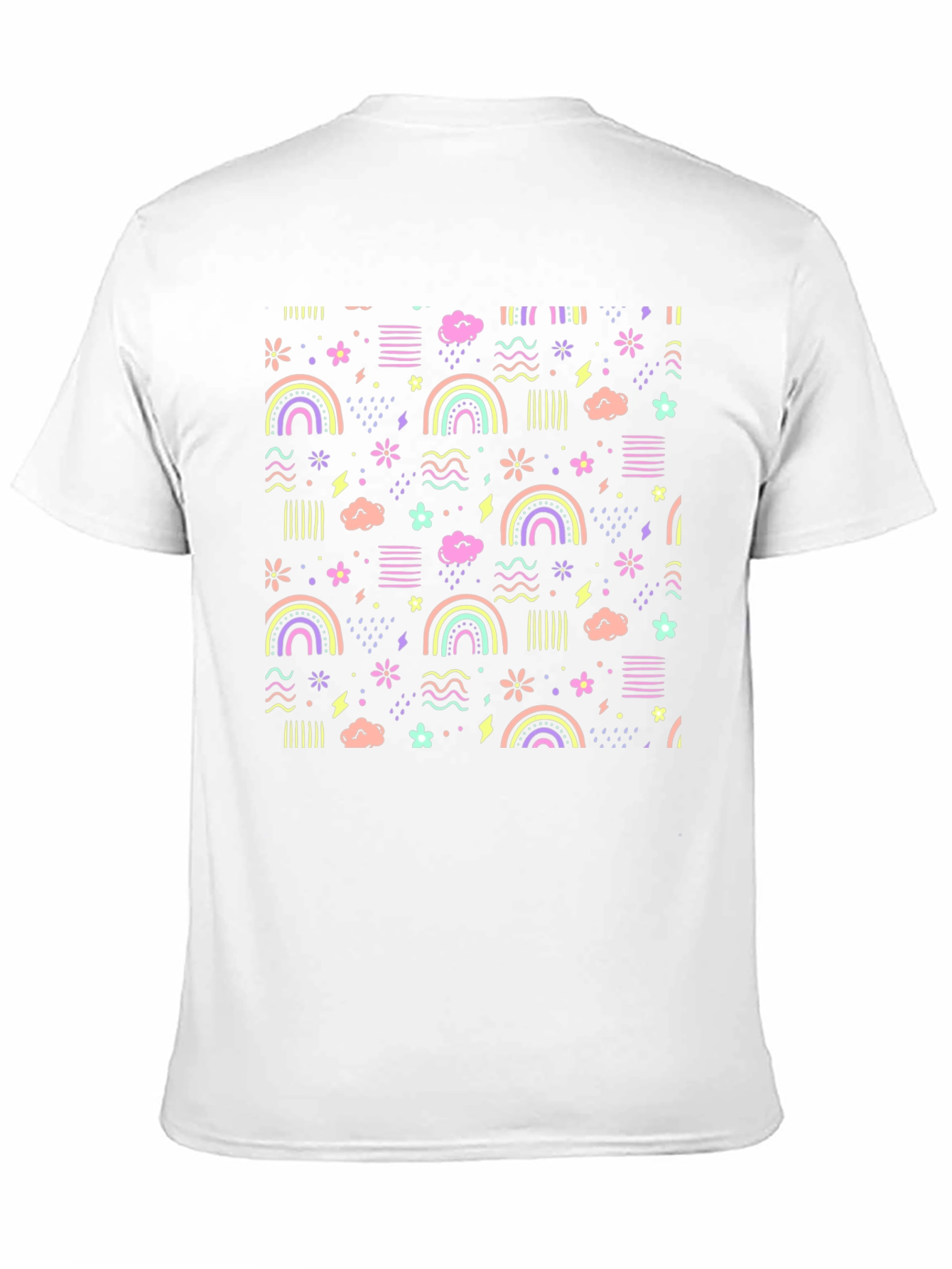 Black Rainbow Pastel Print Tee view 11