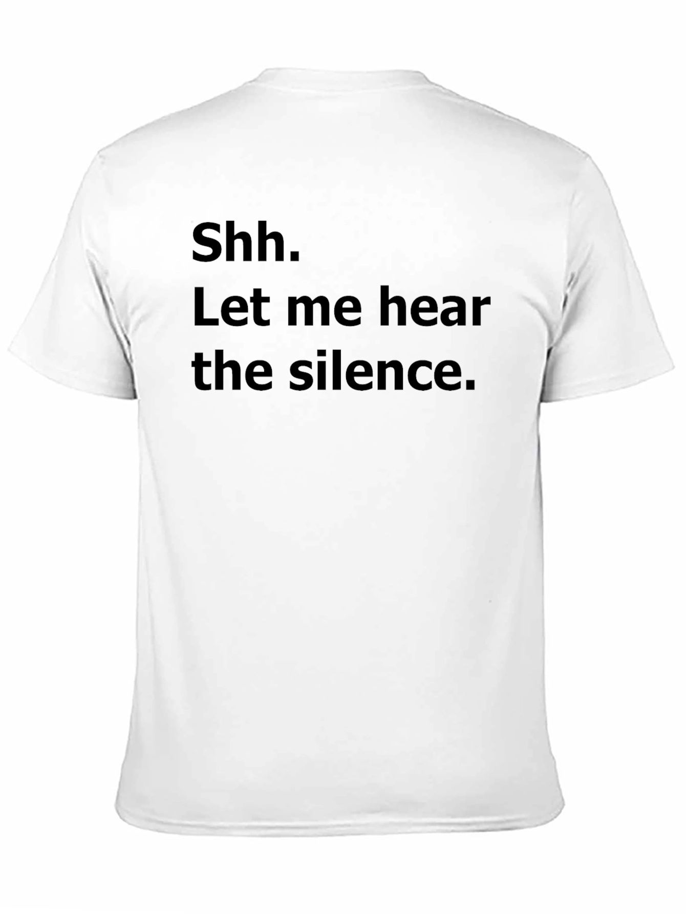 Black Silence Please T-Shirt - Hear the Silence view 11