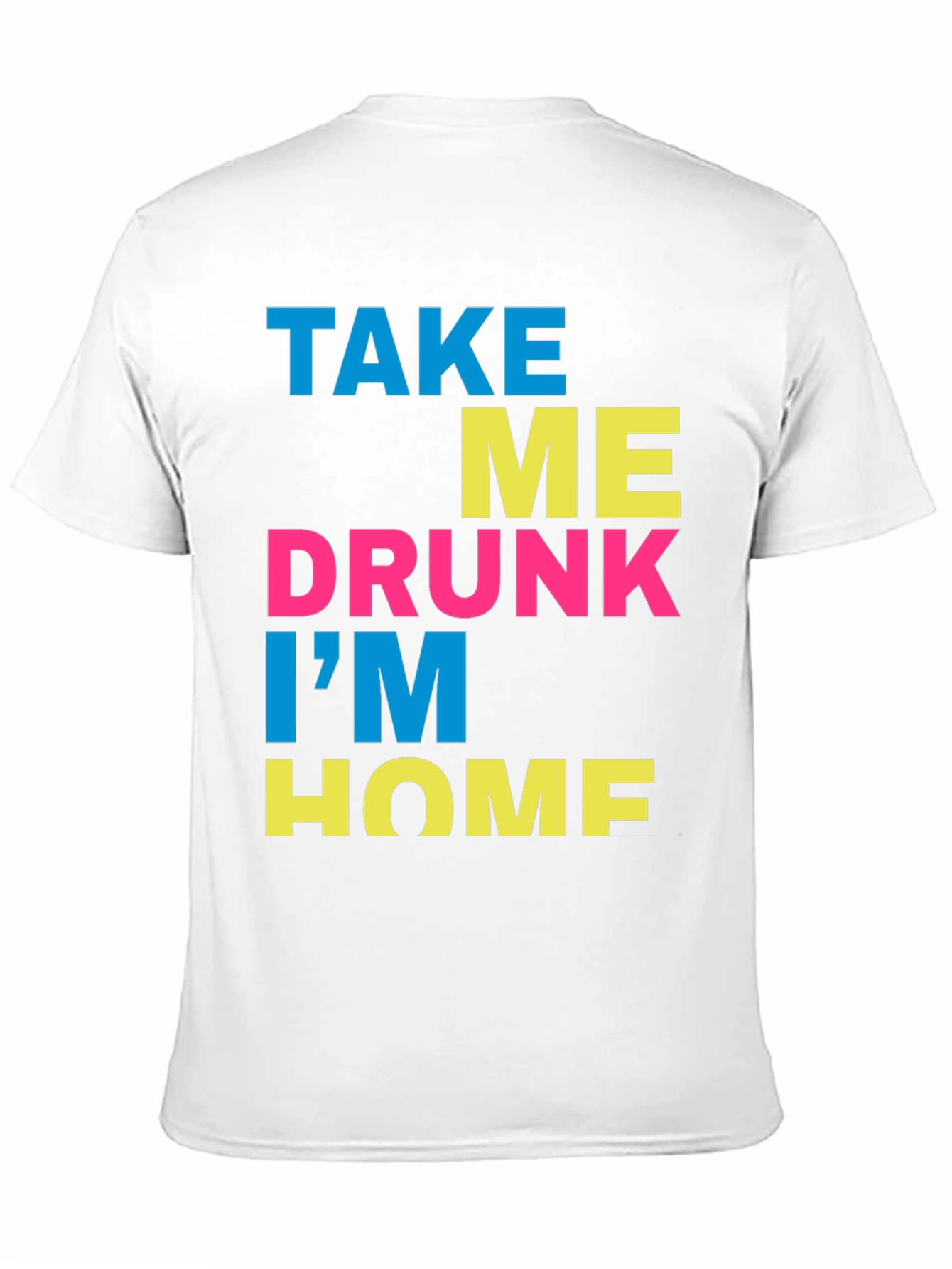Black Take Me Drunk I'm Home T-Shirt - Funny Party Tee view 11