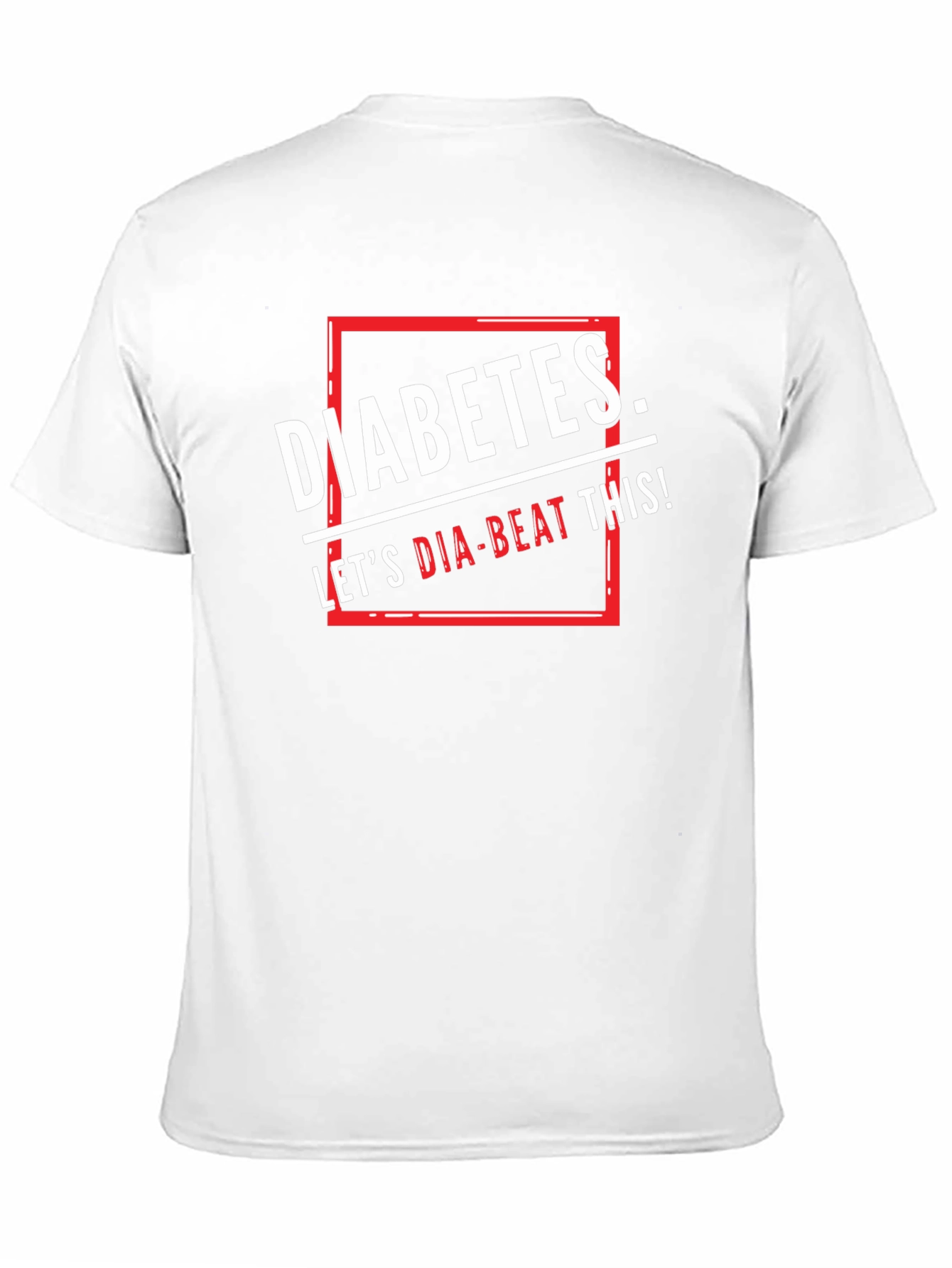 Black Diabetes Let's Dia-Beat This! Graphic T-Shirt view 11